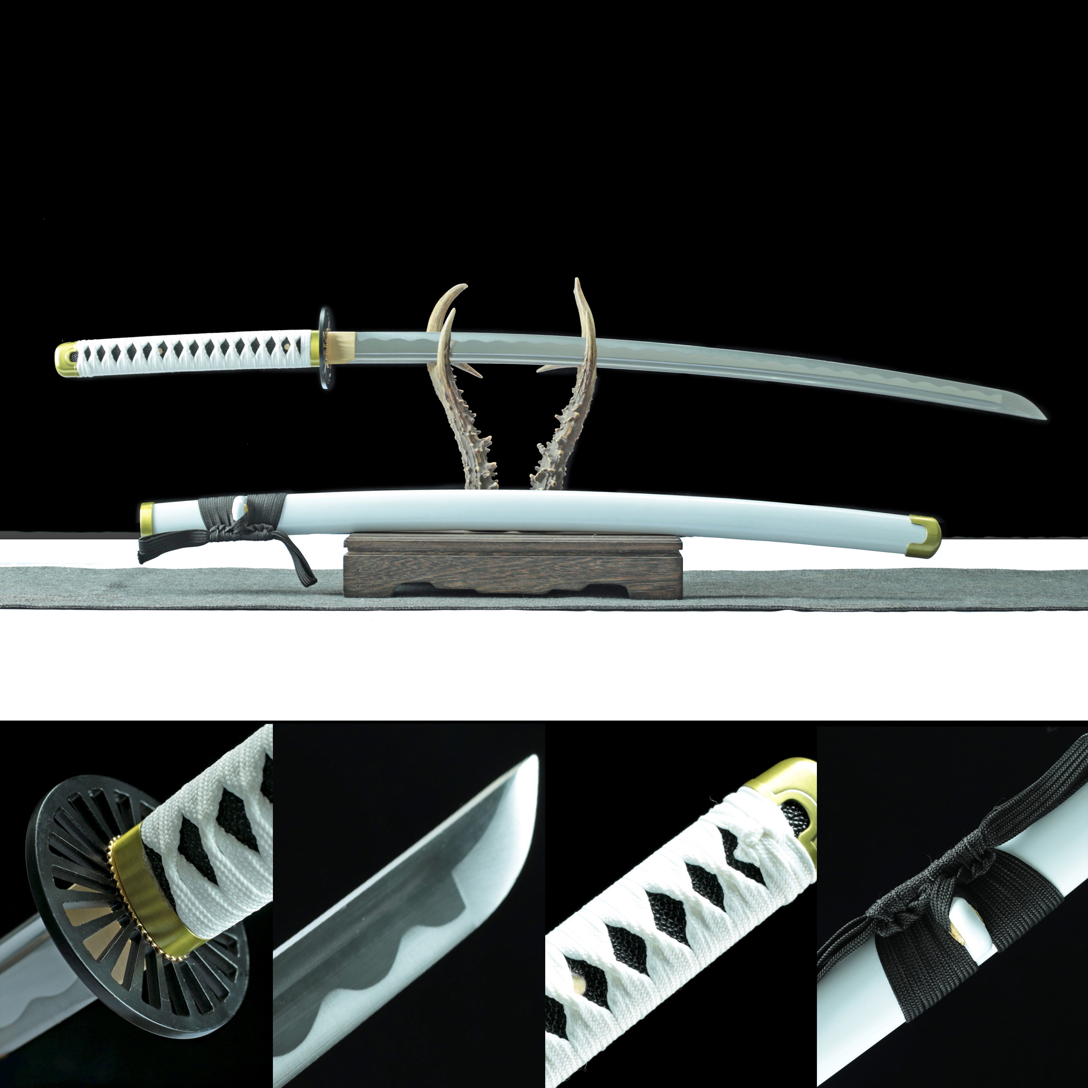 Hand Forged Fate/Grand Order Katana Okita Souji third lunar month Blade(1045 Carbon Steel)