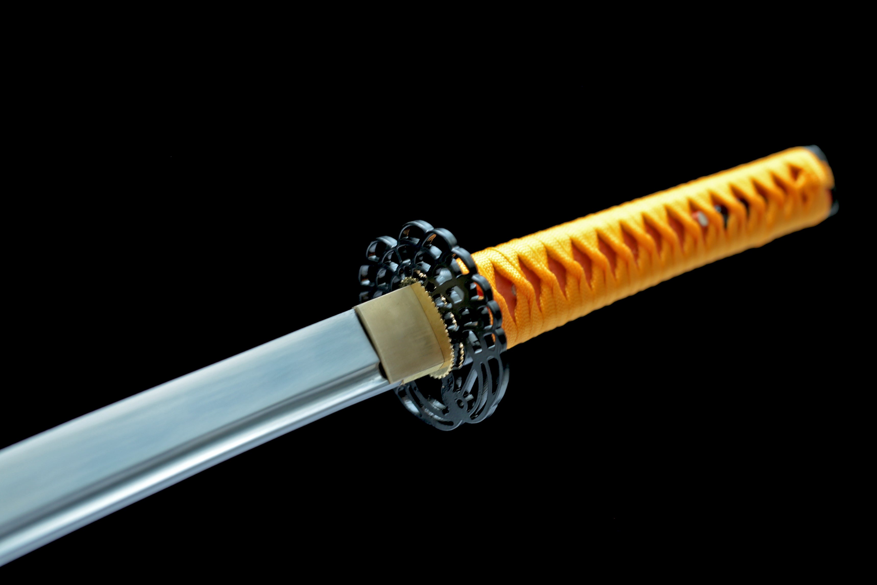 Hand Forged Japanese Katana Amber Eidolon Blade(1095 Carbon Steel)