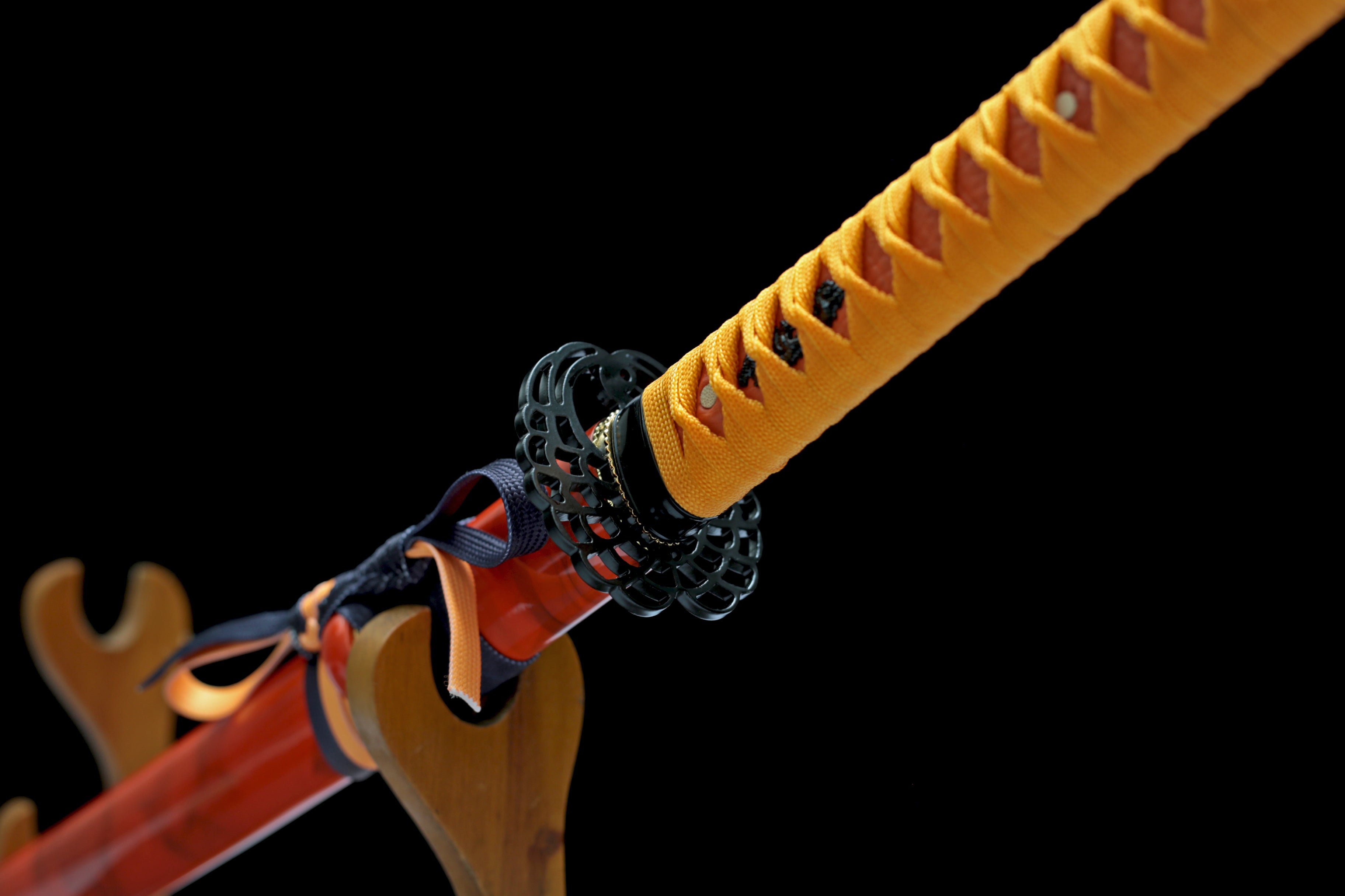 Hand Forged Japanese Katana Amber Eidolon Blade(1095 Carbon Steel)