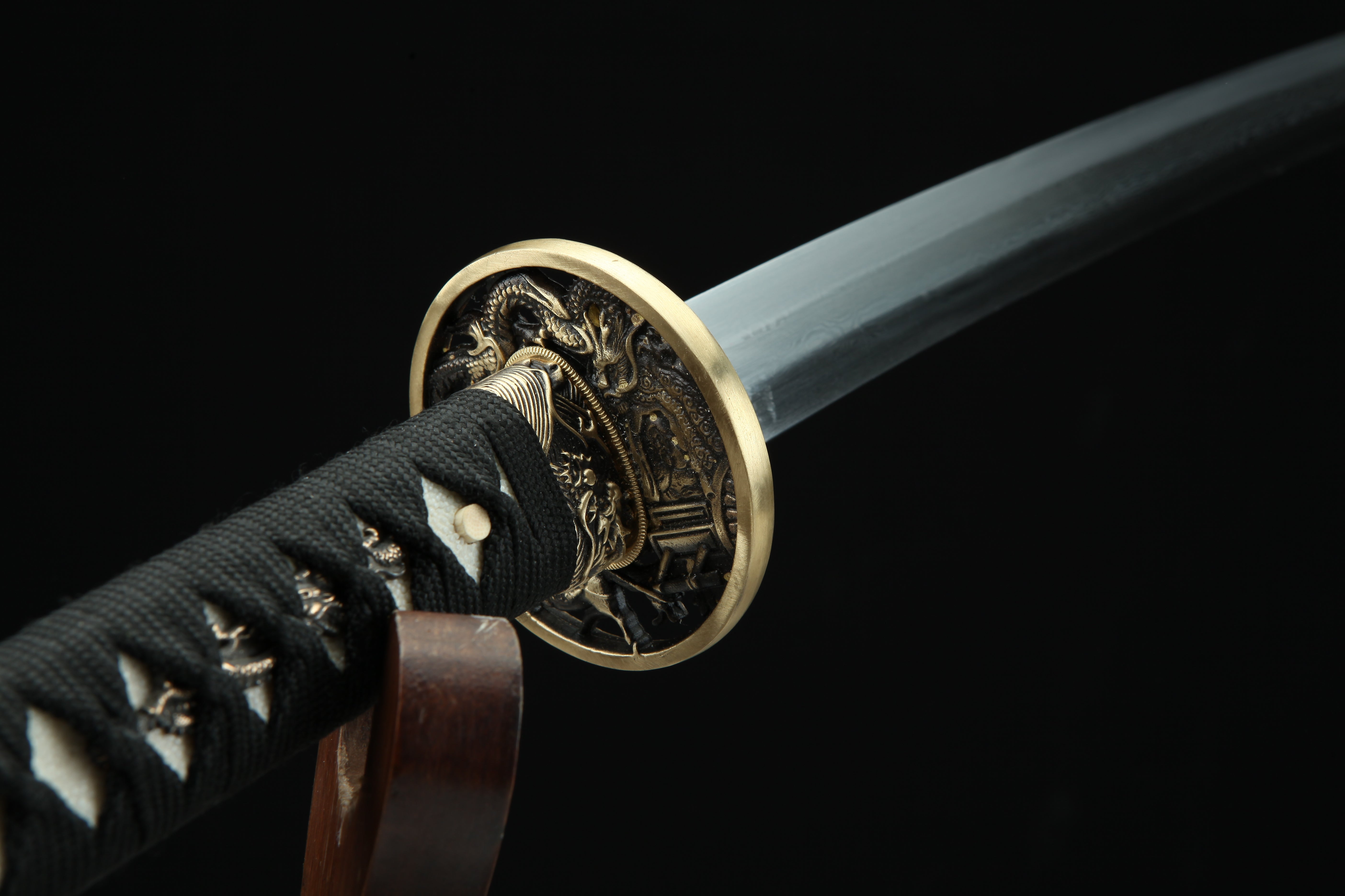Hand Forged Japanese Katana Shoggoth Iris Blade(Damascus Steel)
