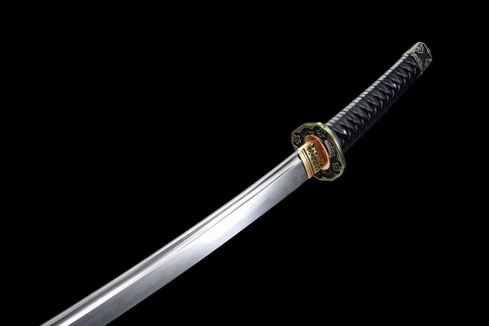 Hand Forged Japanese Tachi Autumn Hollyhock Blade(1095 Carbon Steel)