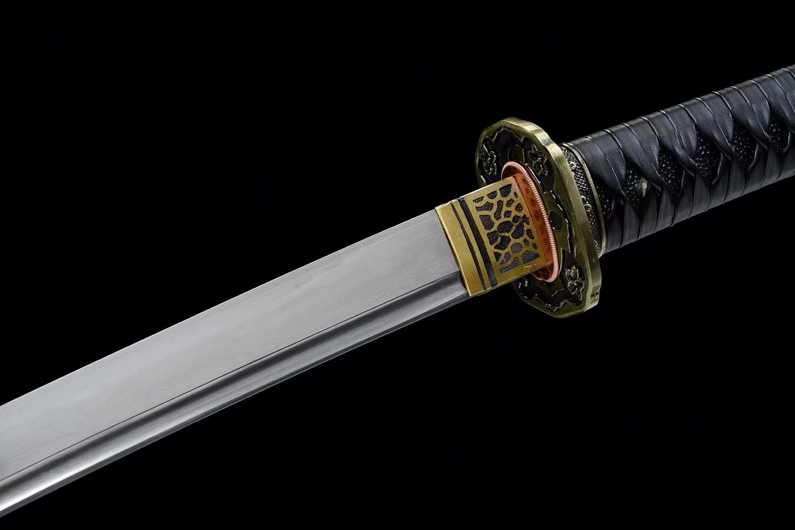 Hand Forged Japanese Tachi Autumn Hollyhock Blade(1095 Carbon Steel)