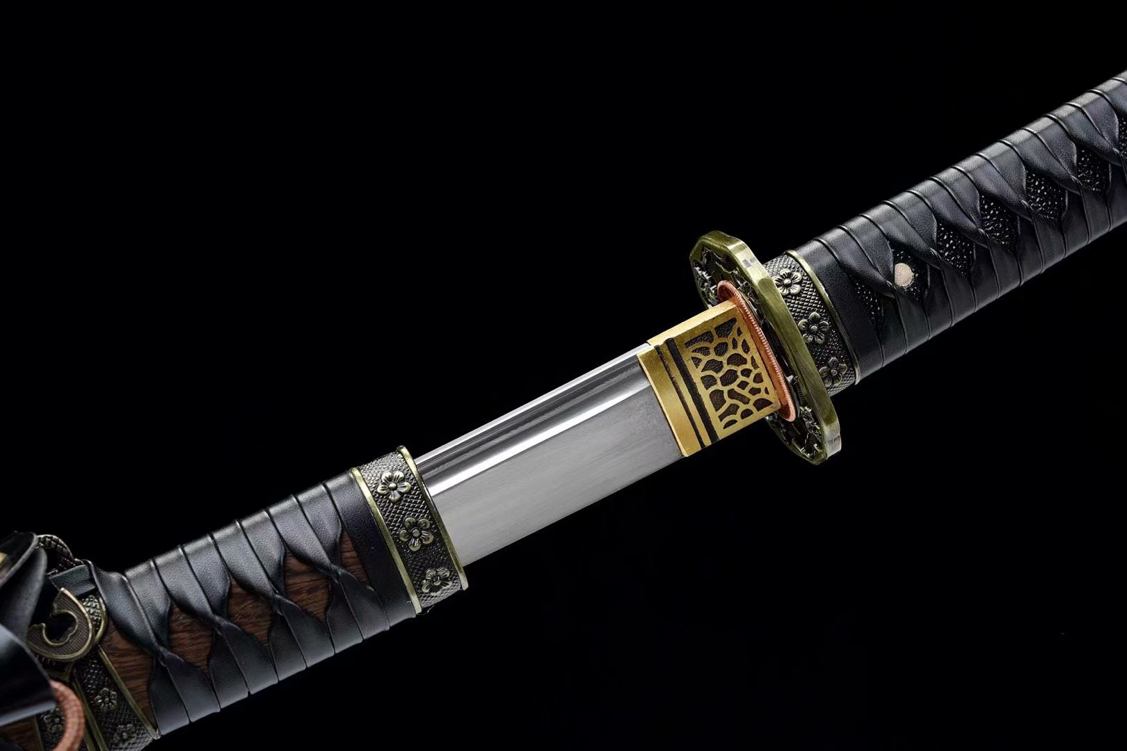 Hand Forged Japanese Tachi Autumn Hollyhock Blade(1095 Carbon Steel)