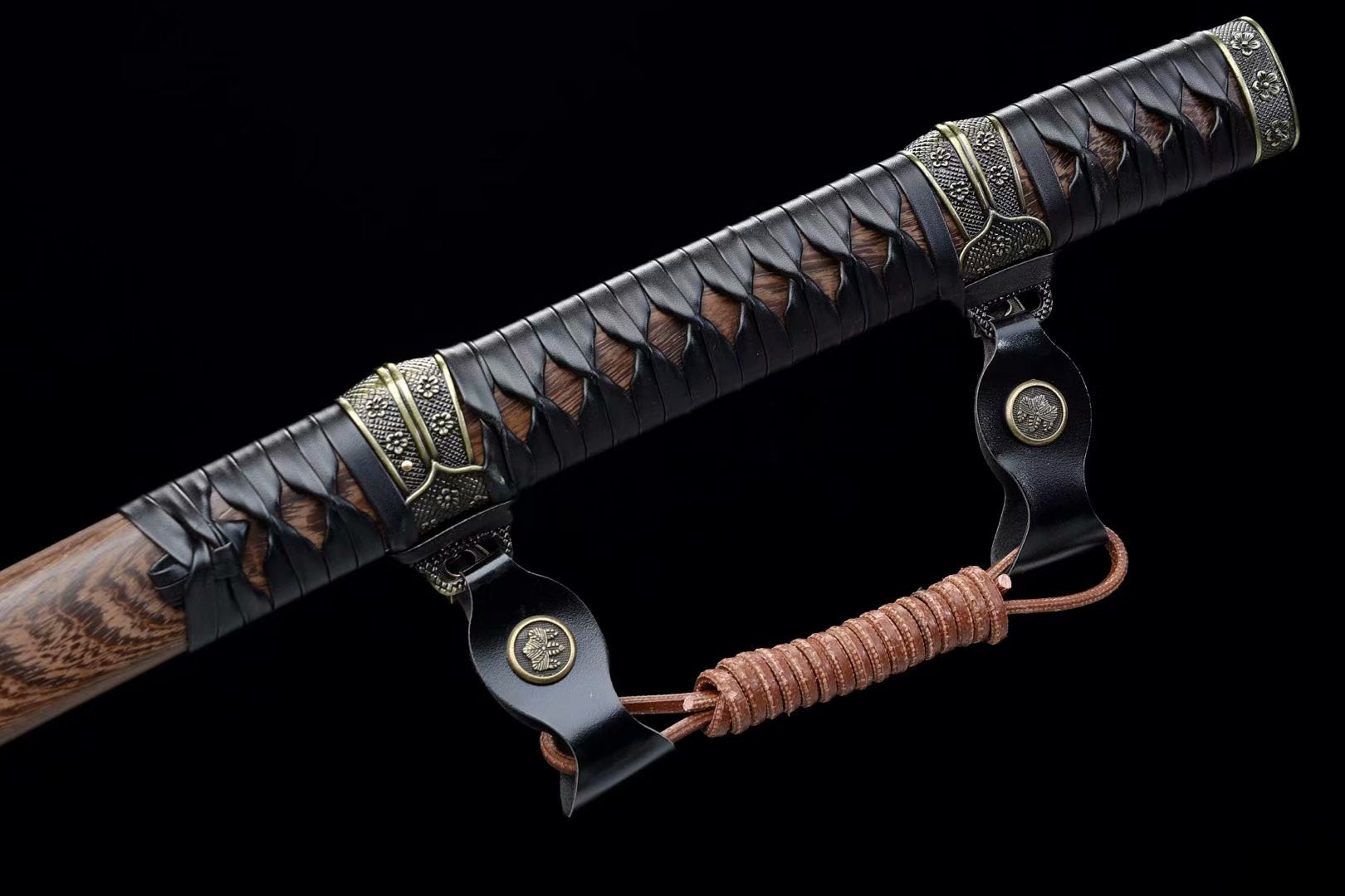 Hand Forged Japanese Tachi Autumn Hollyhock Blade(1095 Carbon Steel)