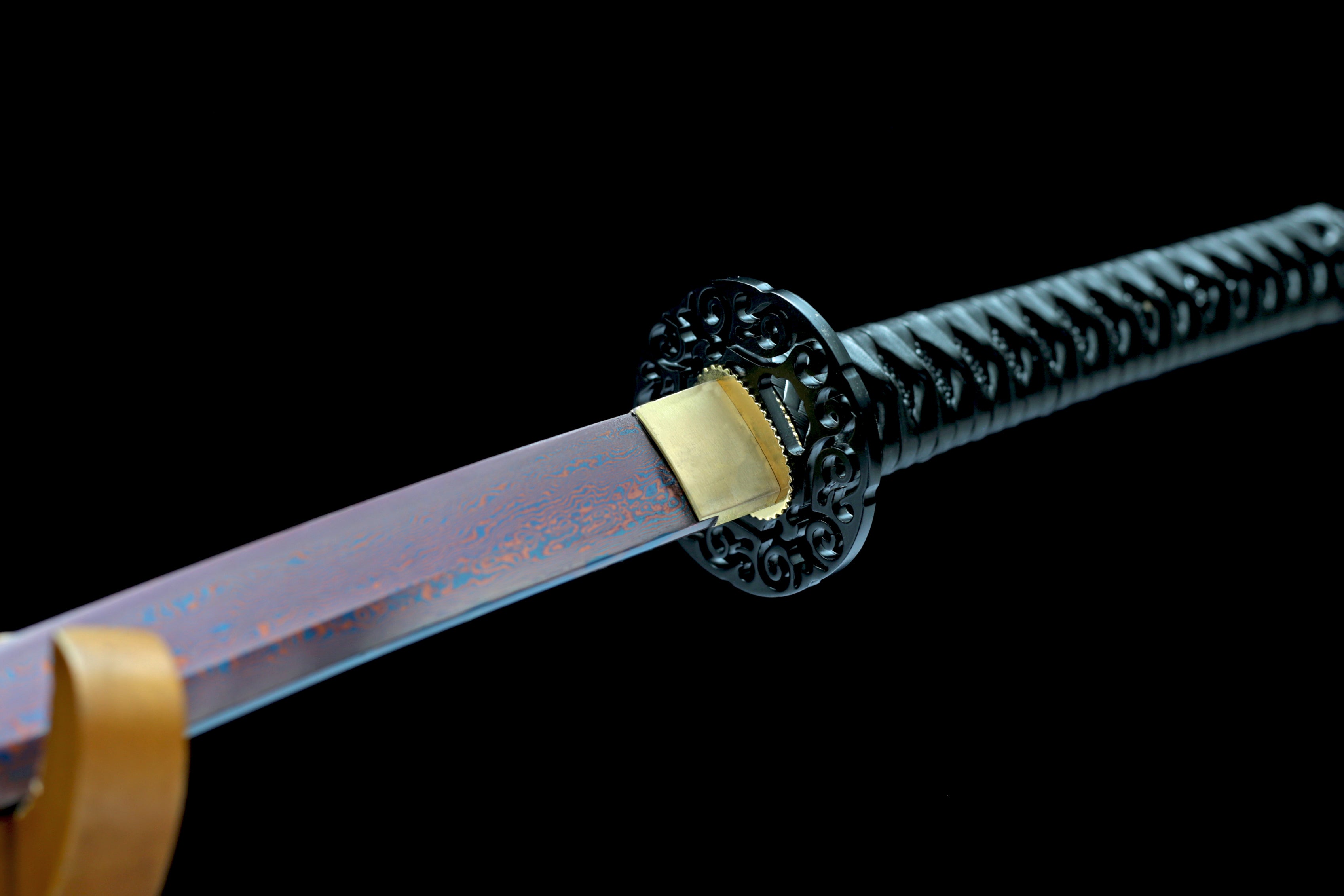 Hand Forged Japanese Katana Fallen Feather Lucifer's Wing Blade(Damascus Steel)