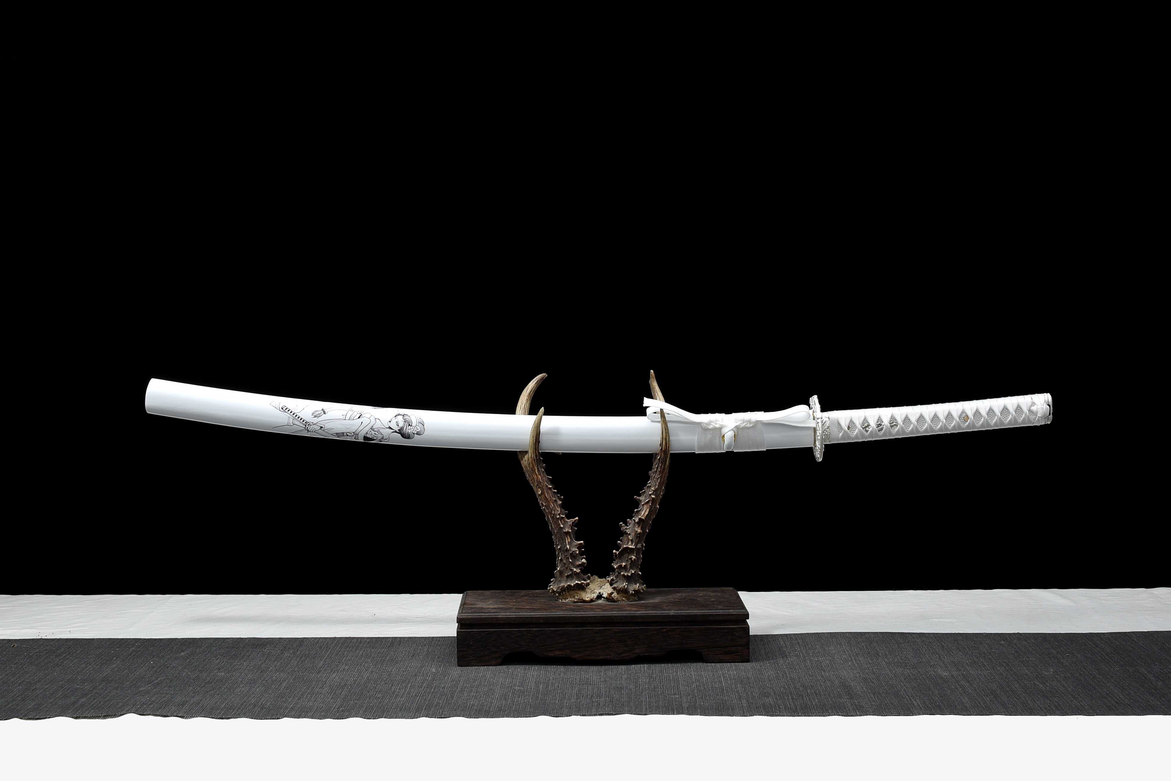 Hand Forged Japanese Katana First Frost's Dawn Blade(1095 Carbon Steel)