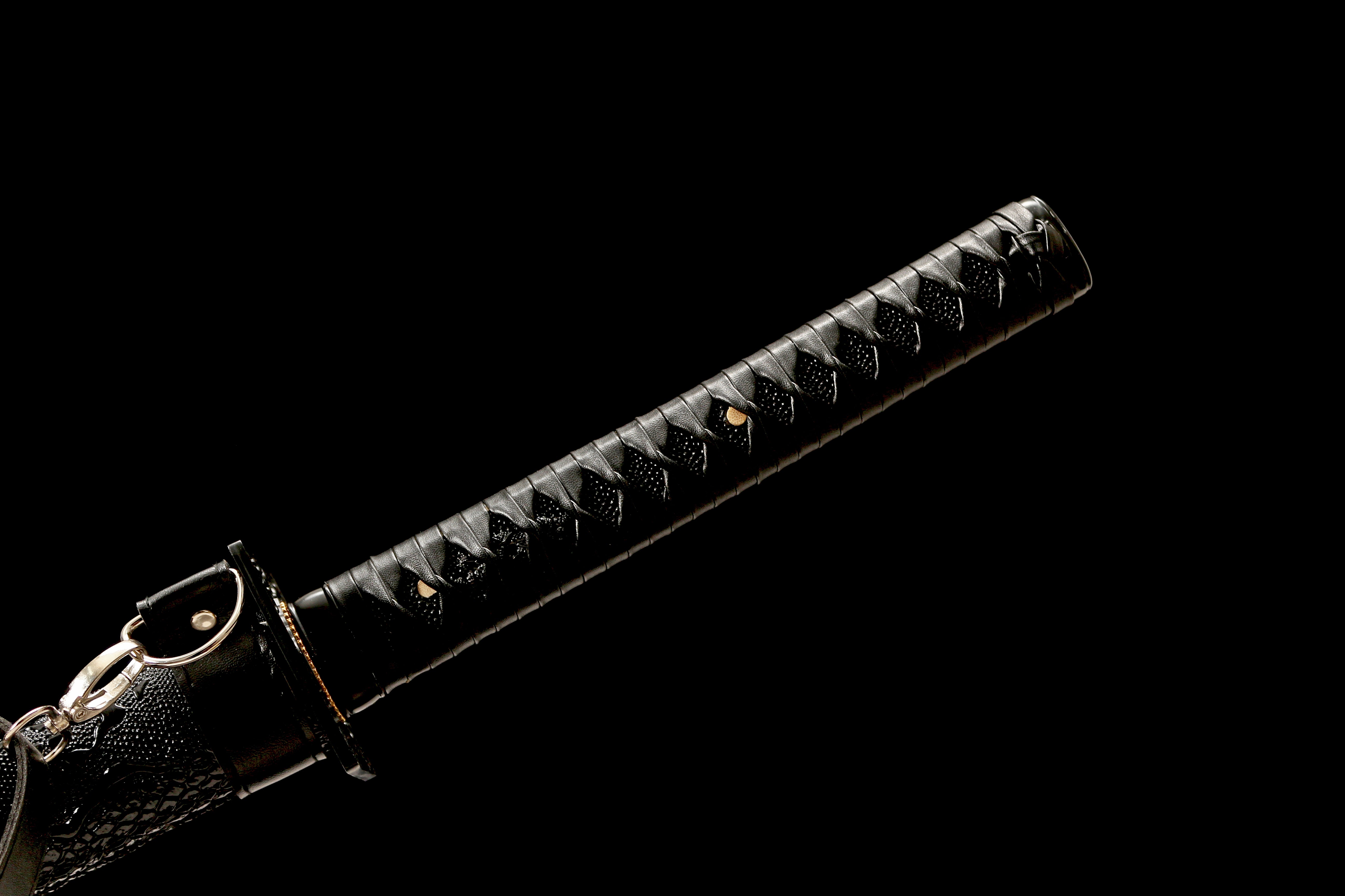 Hand Forged Japanese Katana Kurokage Black Phantom Blade(1045 Carbon Steel)