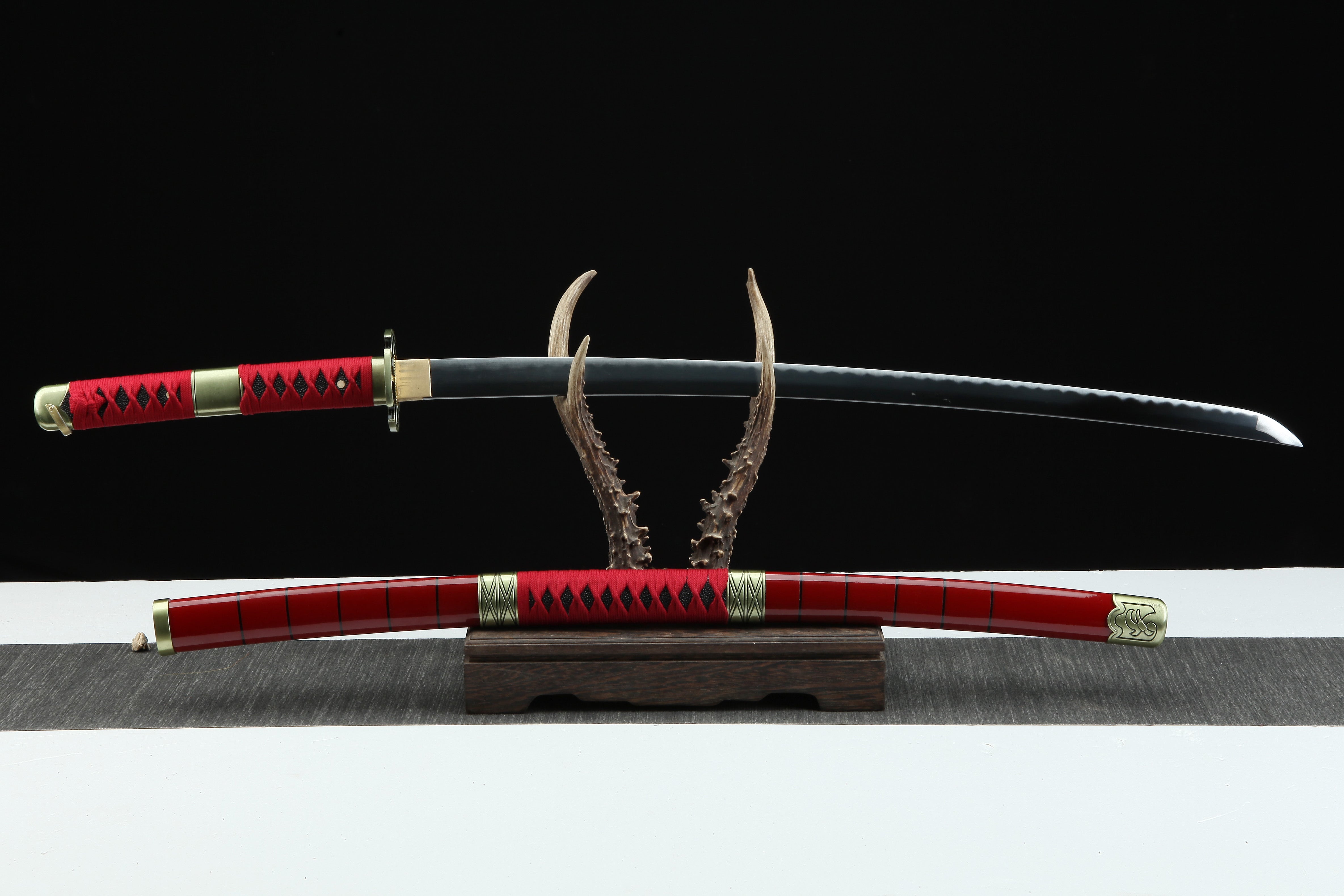 Hand Forged ONE PIECE Japanese Katana Roronoa Zoro Sandai kitetsu(1045 Carbon Steel)