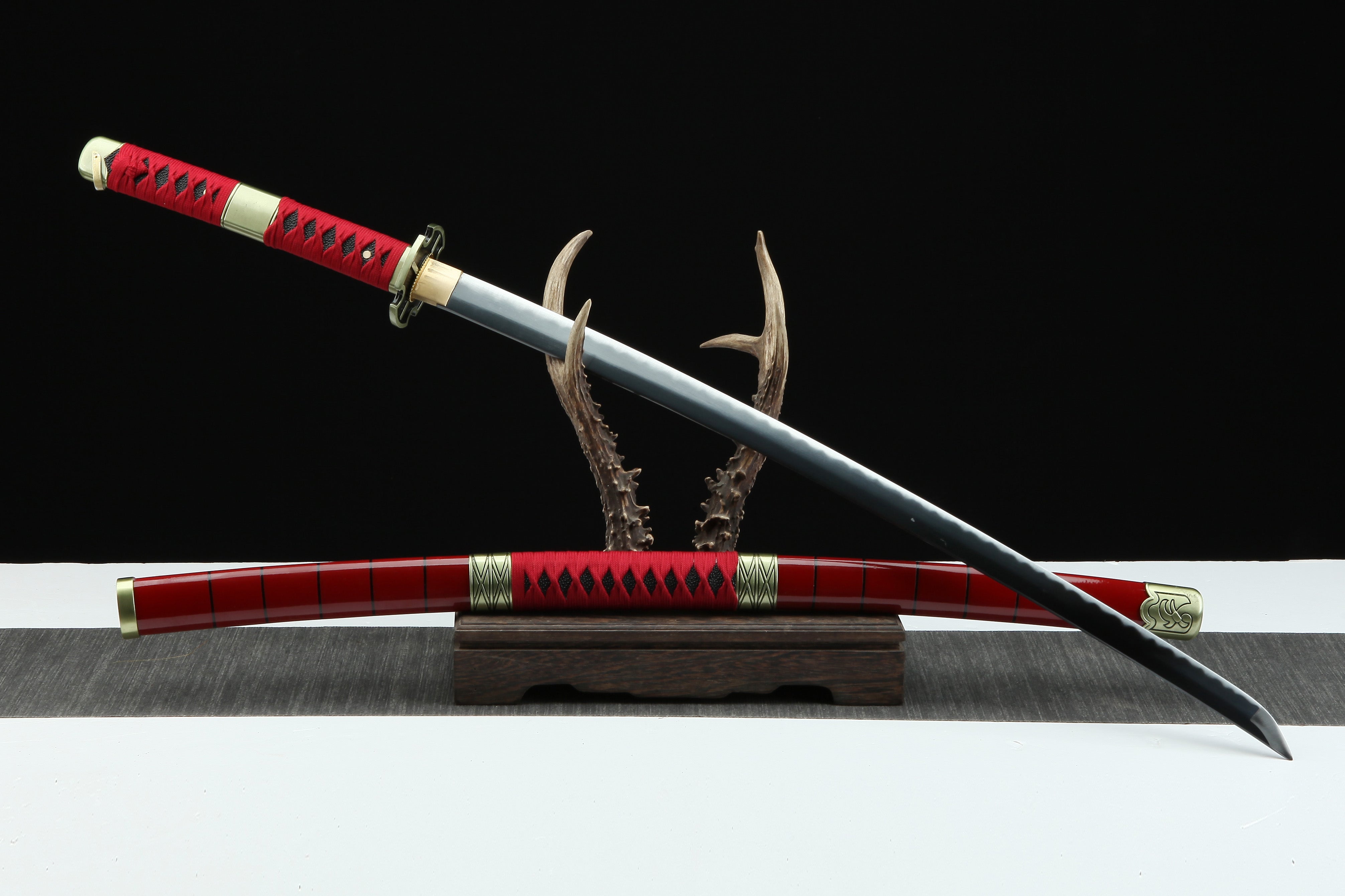 Hand Forged ONE PIECE Japanese Katana Roronoa Zoro Sandai kitetsu(1045 Carbon Steel)