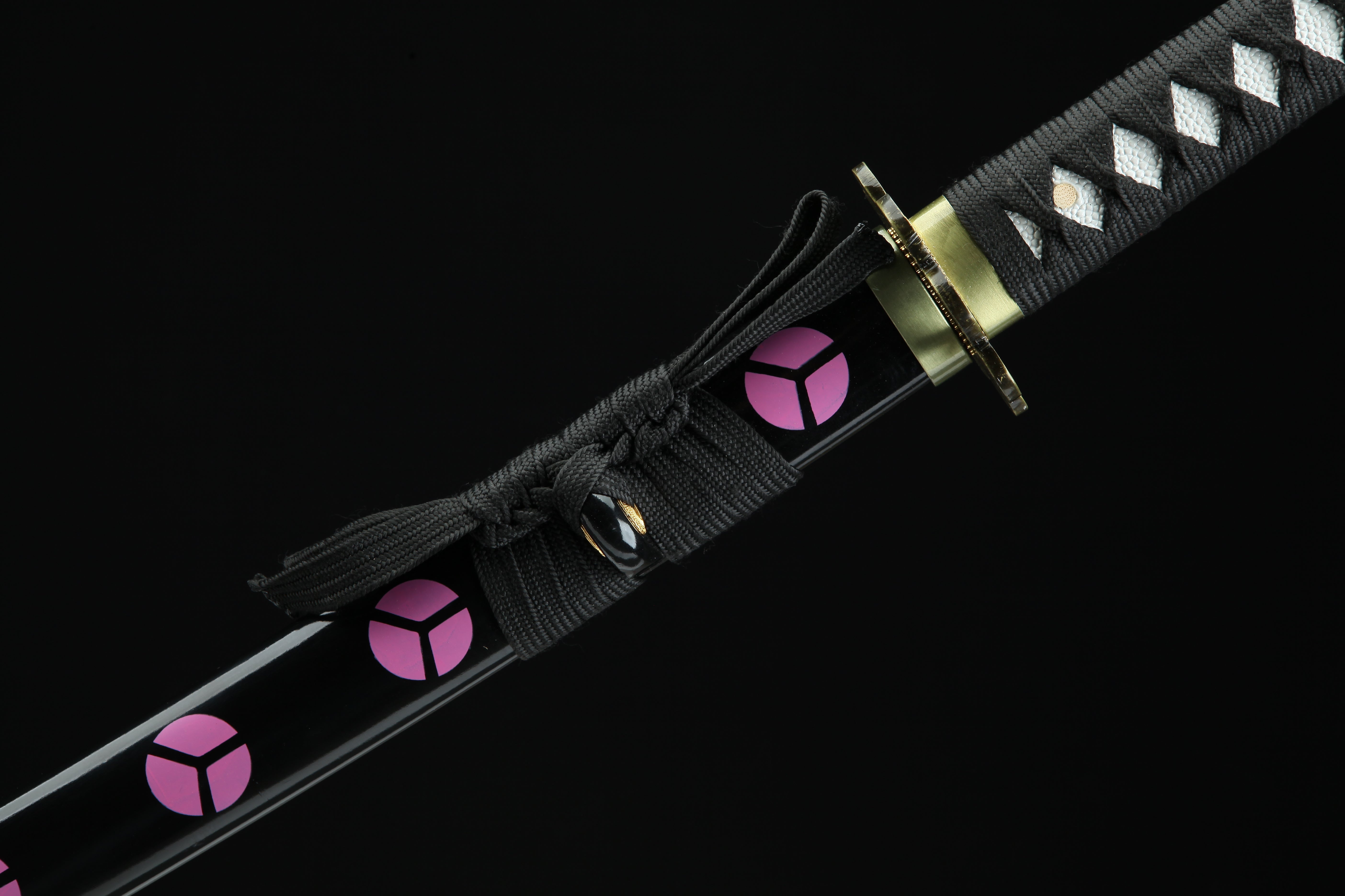 Hand Forged ONE PIECE Japanese Katana Roronoa Zoro Kusanagi Blade(1045 Carbon Steel)