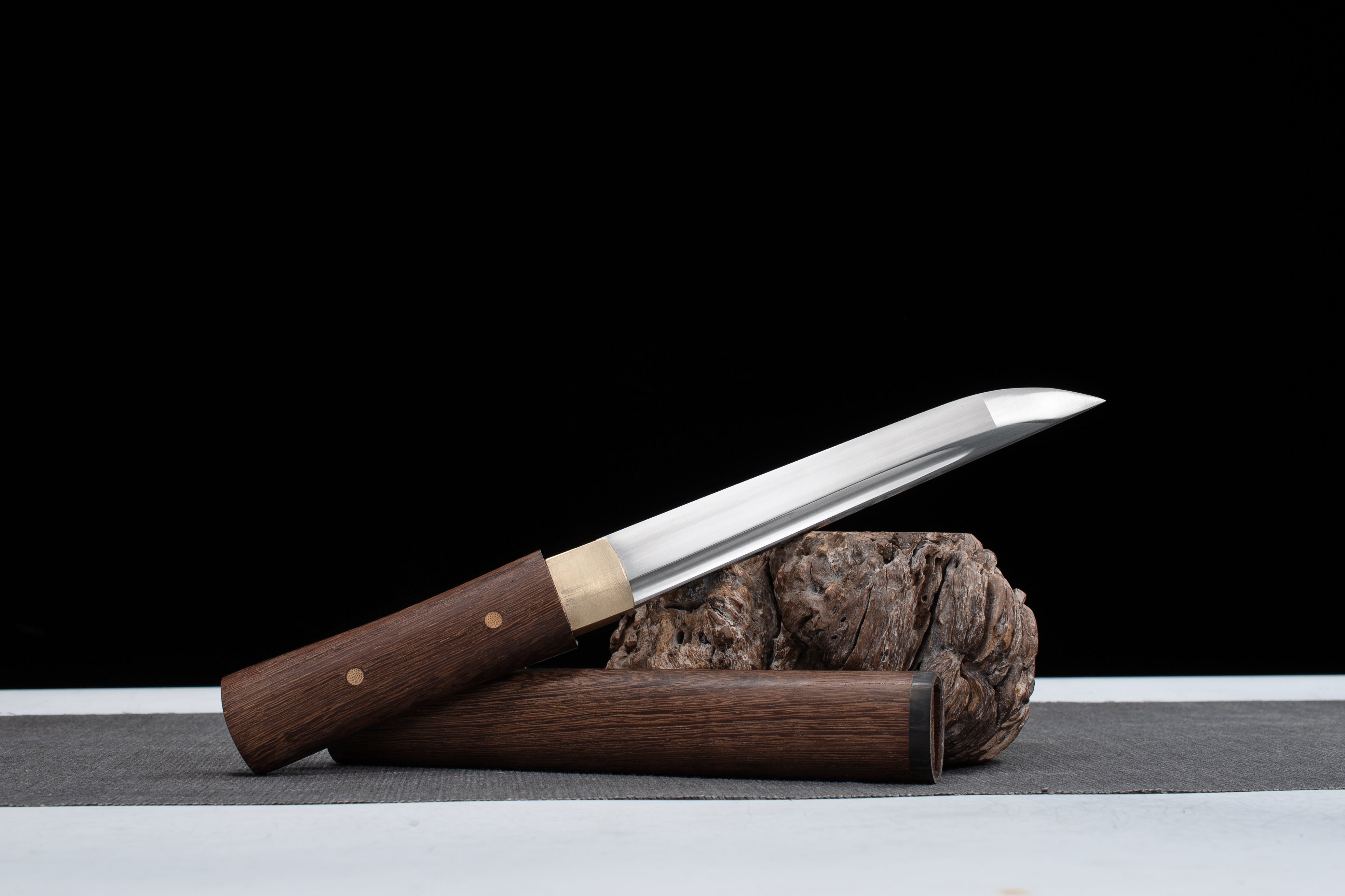 Hand Forged Japanese Tanto Huali Woodland Blade(1045 Carbon Steel)