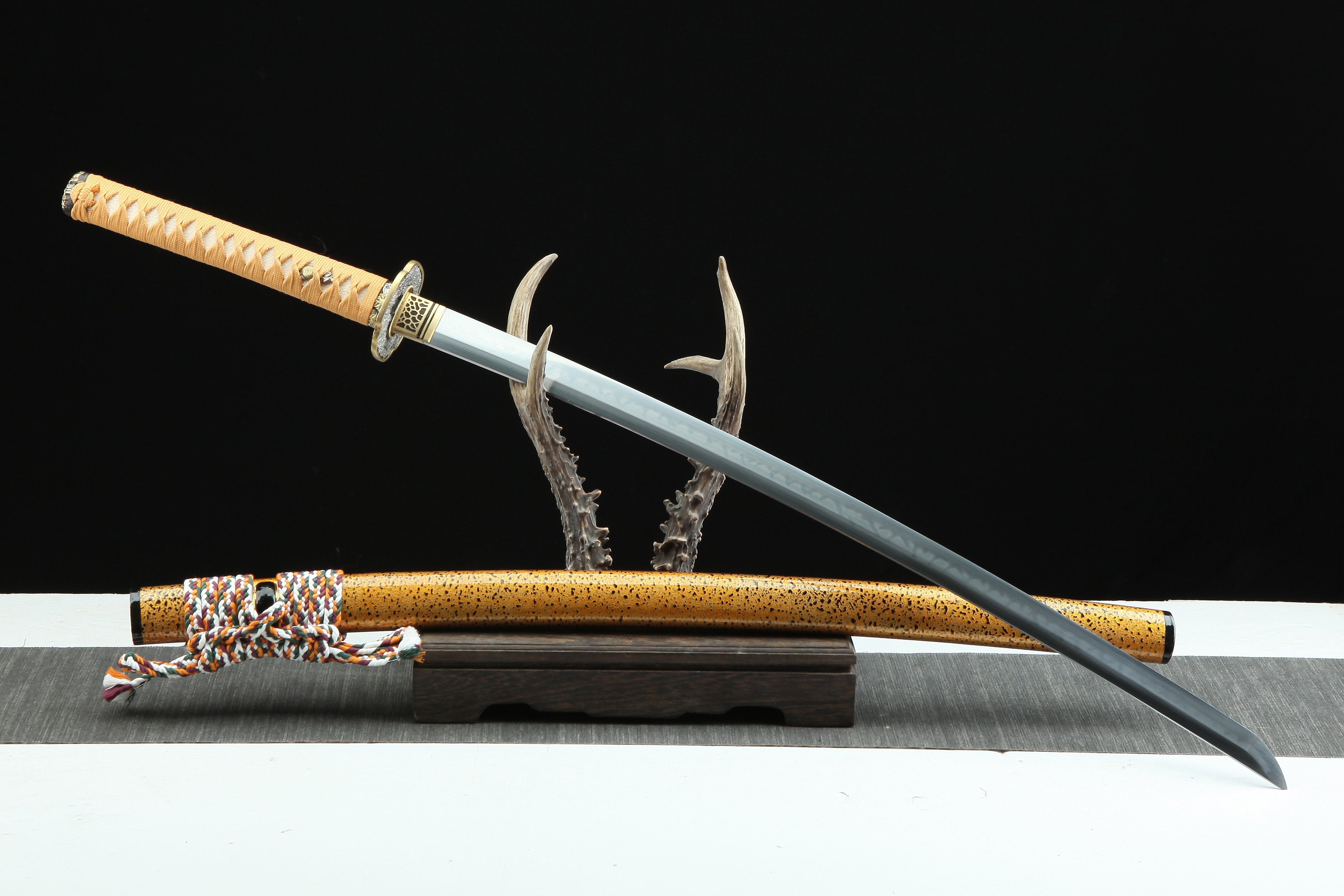 Hand Forged Japanese Katana Molten Cicada Blade(1095 Carbon Steel)
