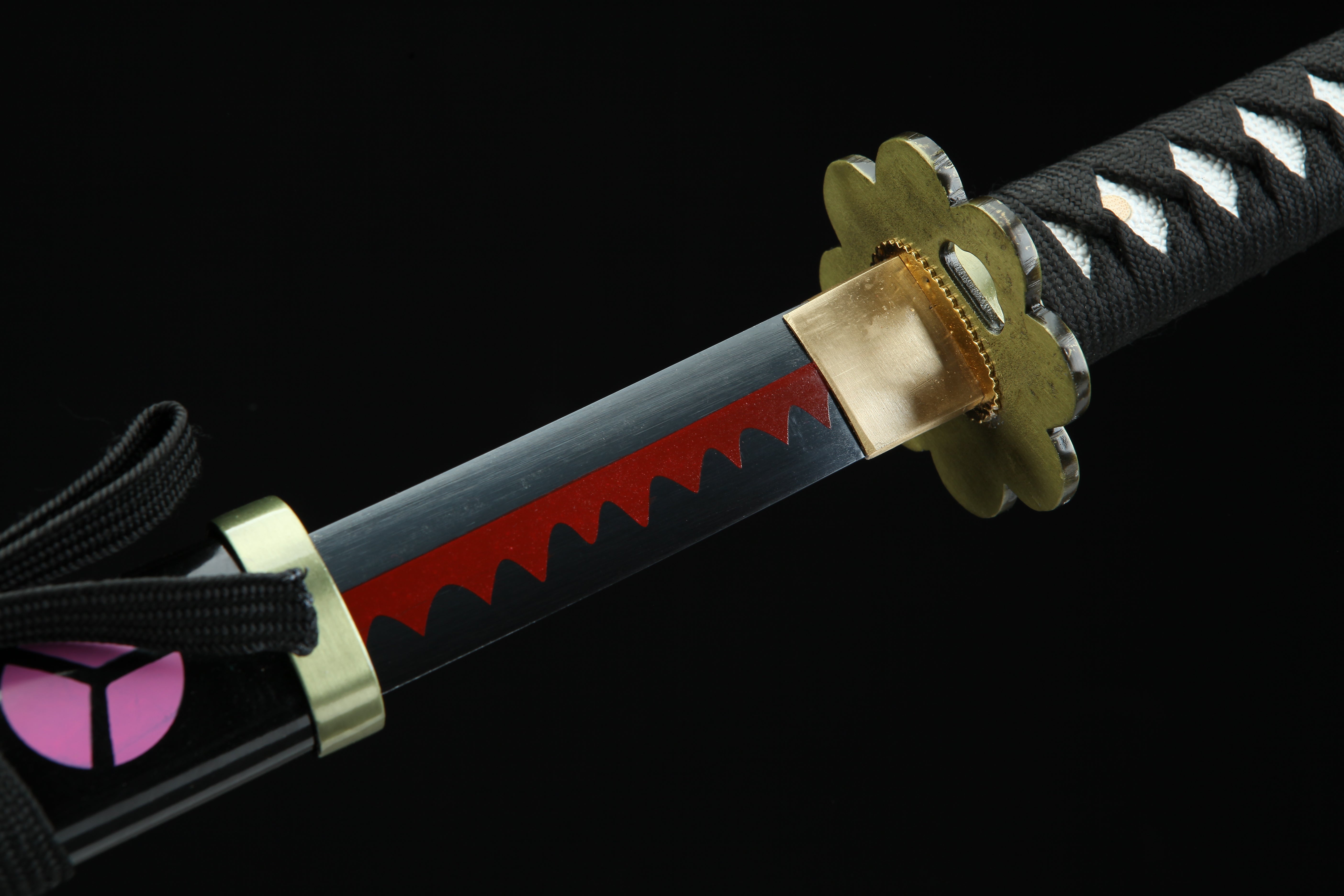 Hand Forged ONE PIECE Japanese Katana Roronoa Zoro Kusanagi Blade(1045 Carbon Steel)