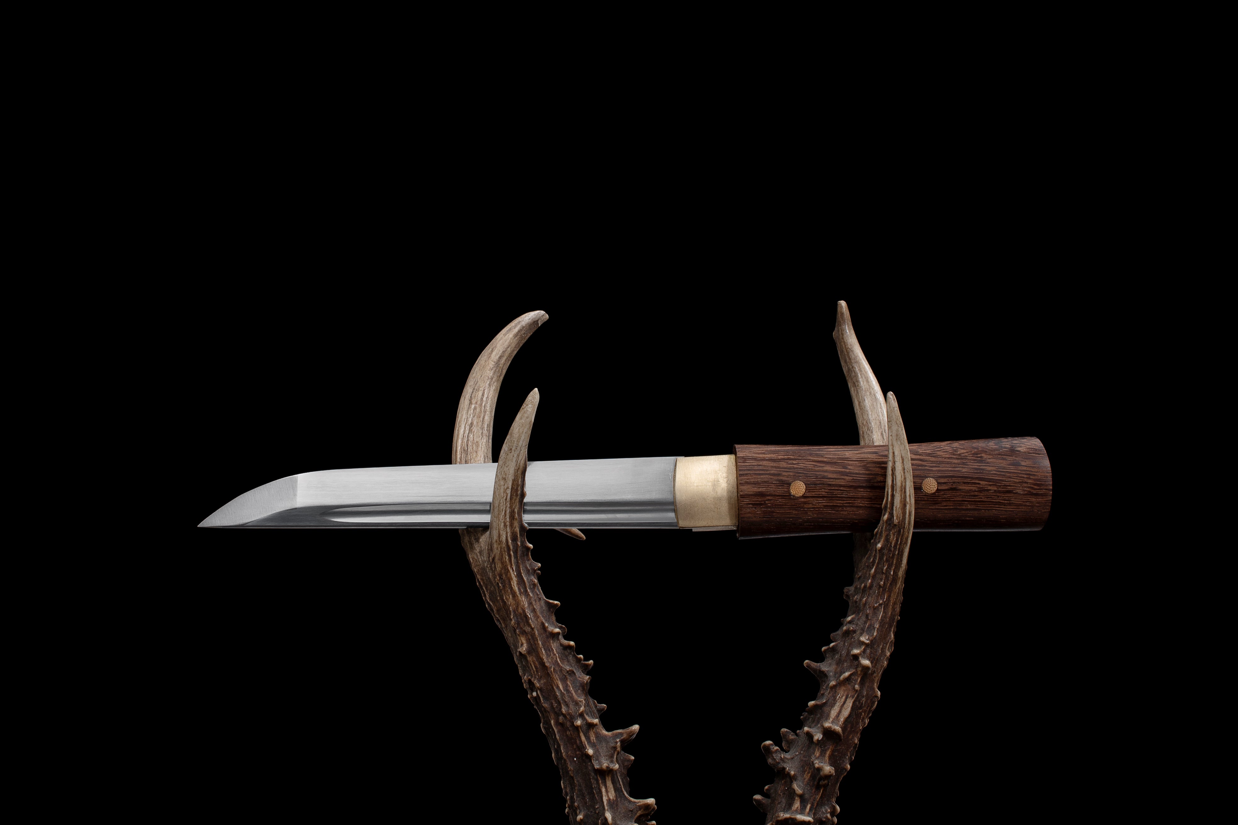 Hand Forged Japanese Tanto Huali Woodland Blade(1045 Carbon Steel)