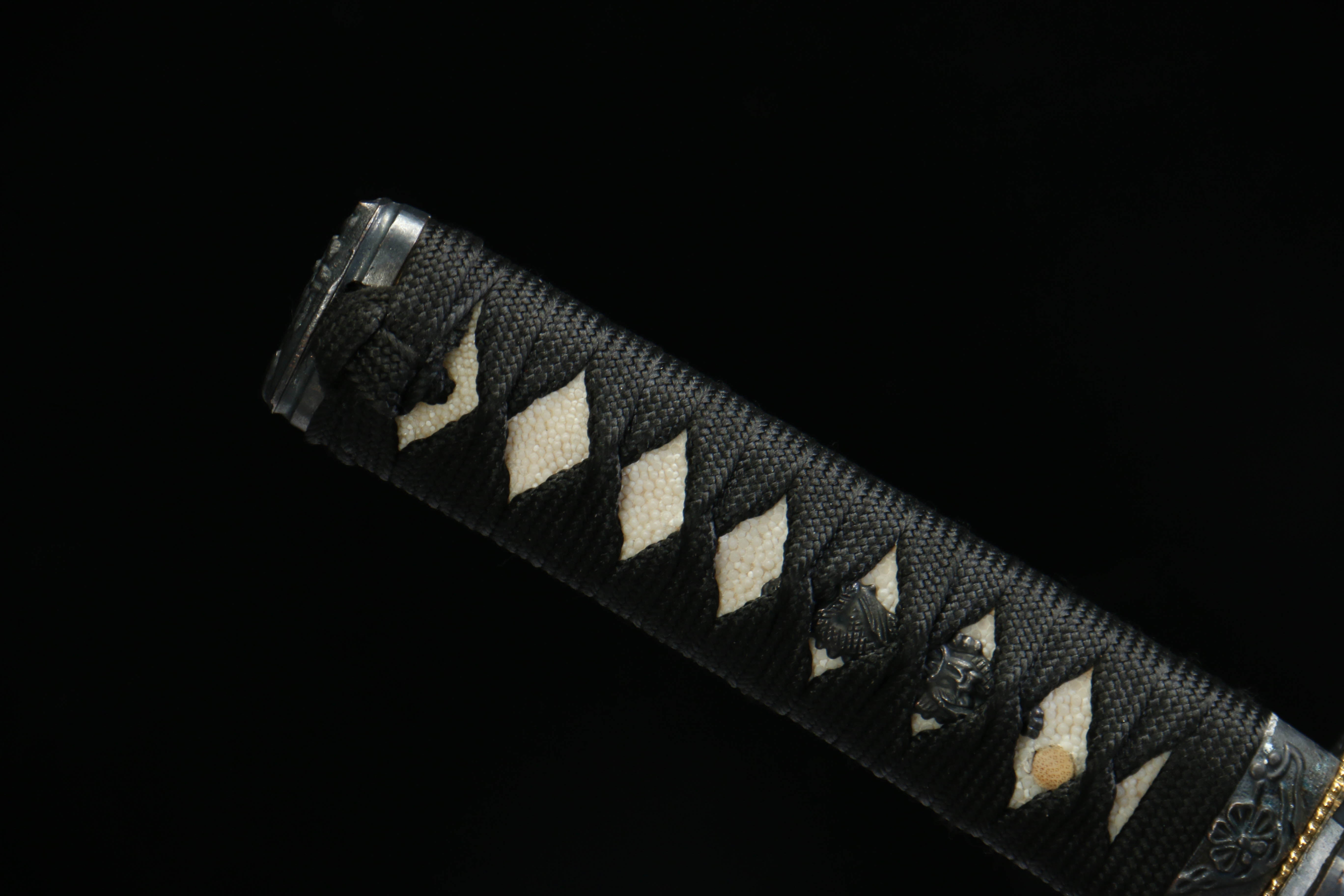 Hand Forged Japanese Tanto Crimson Mandala Blade(1060 Carbon Steel)