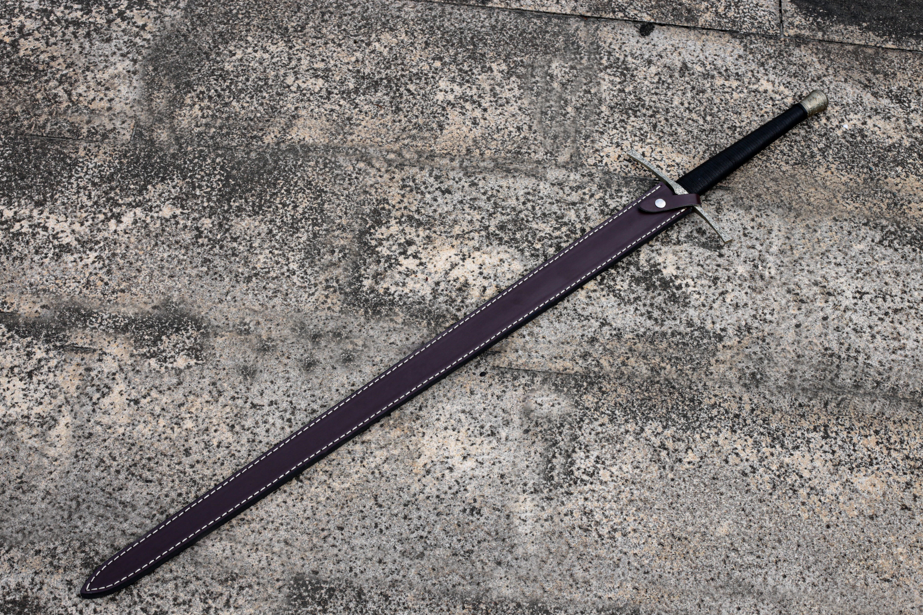 Hand Forged Chinese European Knight Sword LuckyCloud Blade(1095 Carbon Steel)