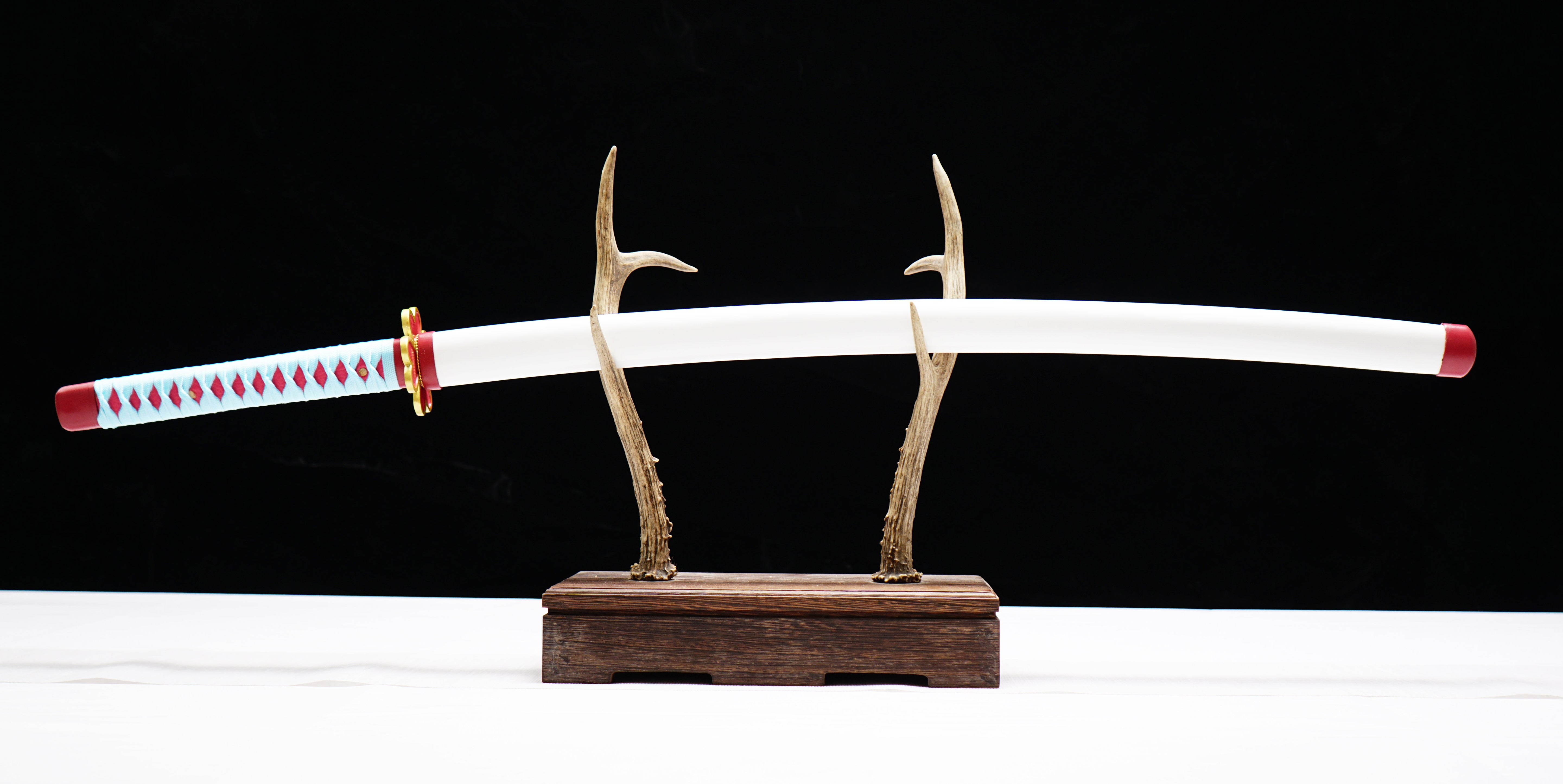 Hand Forged Demon Slayer Katana Kanroji Mitsuri Nichirin Sword(1045 Carbon Steel)