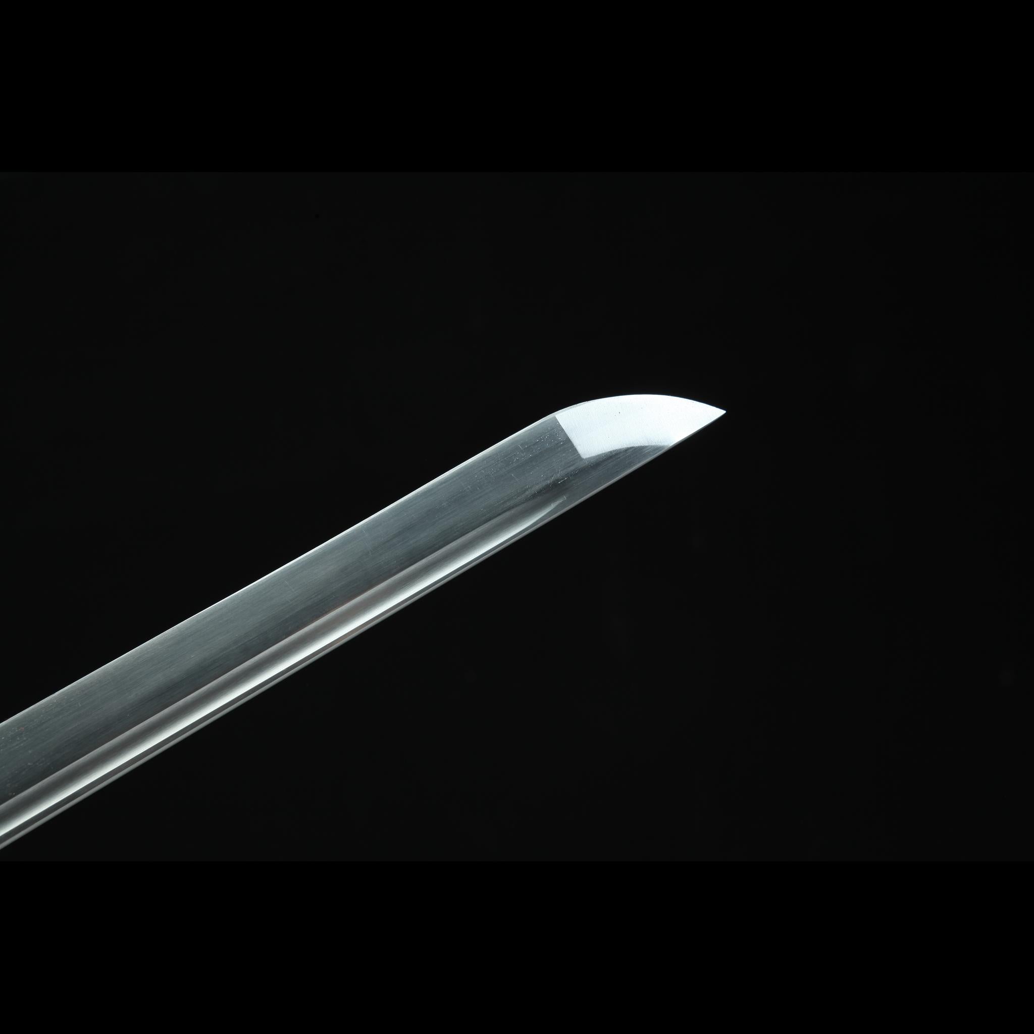 Hand Forged Japanese Katana Whitebrow Zenith Blade(High Performance Steel)