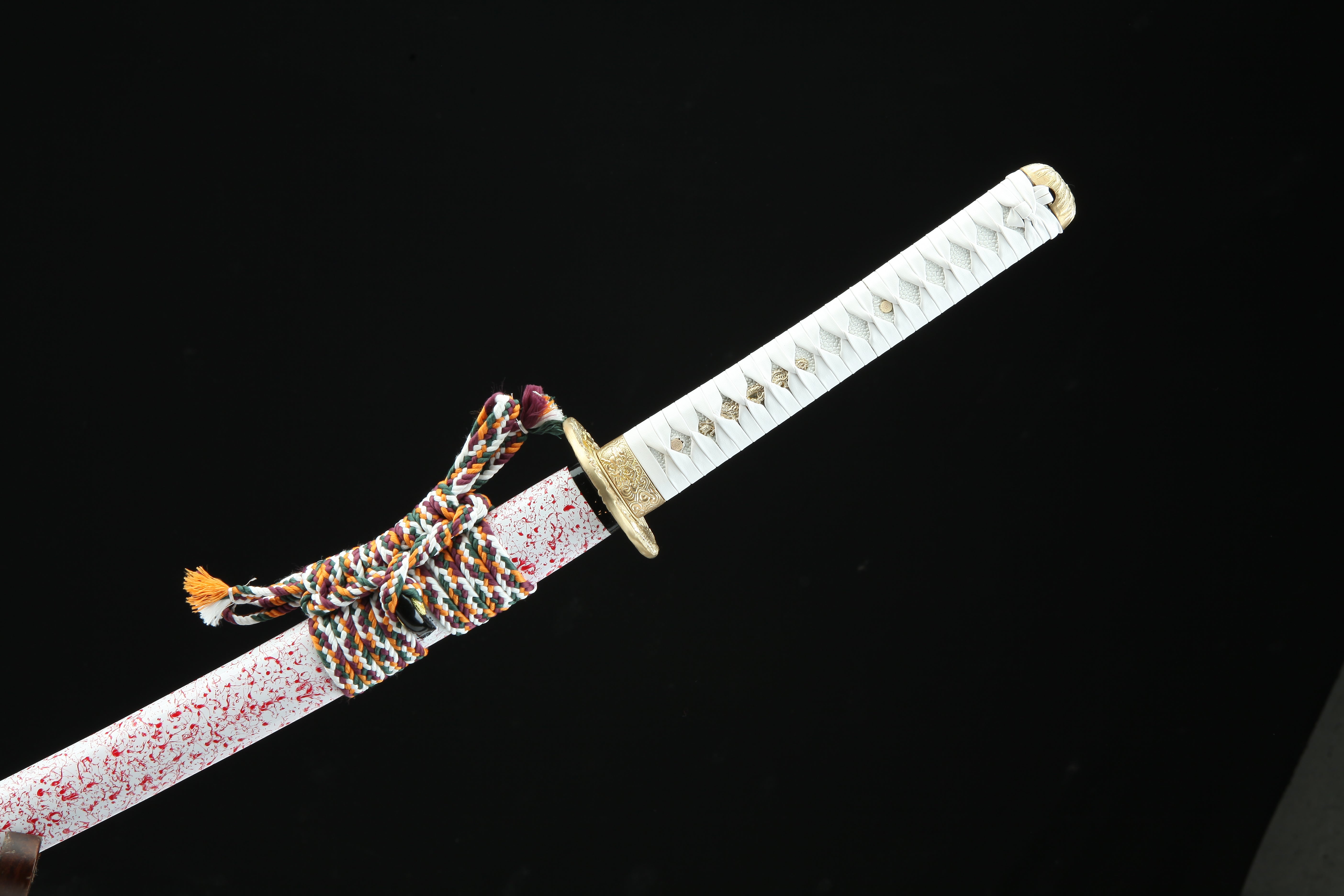 Hand Forged Japanese Katana Bai Qi's Severance Blade(High Damascus Steel)
