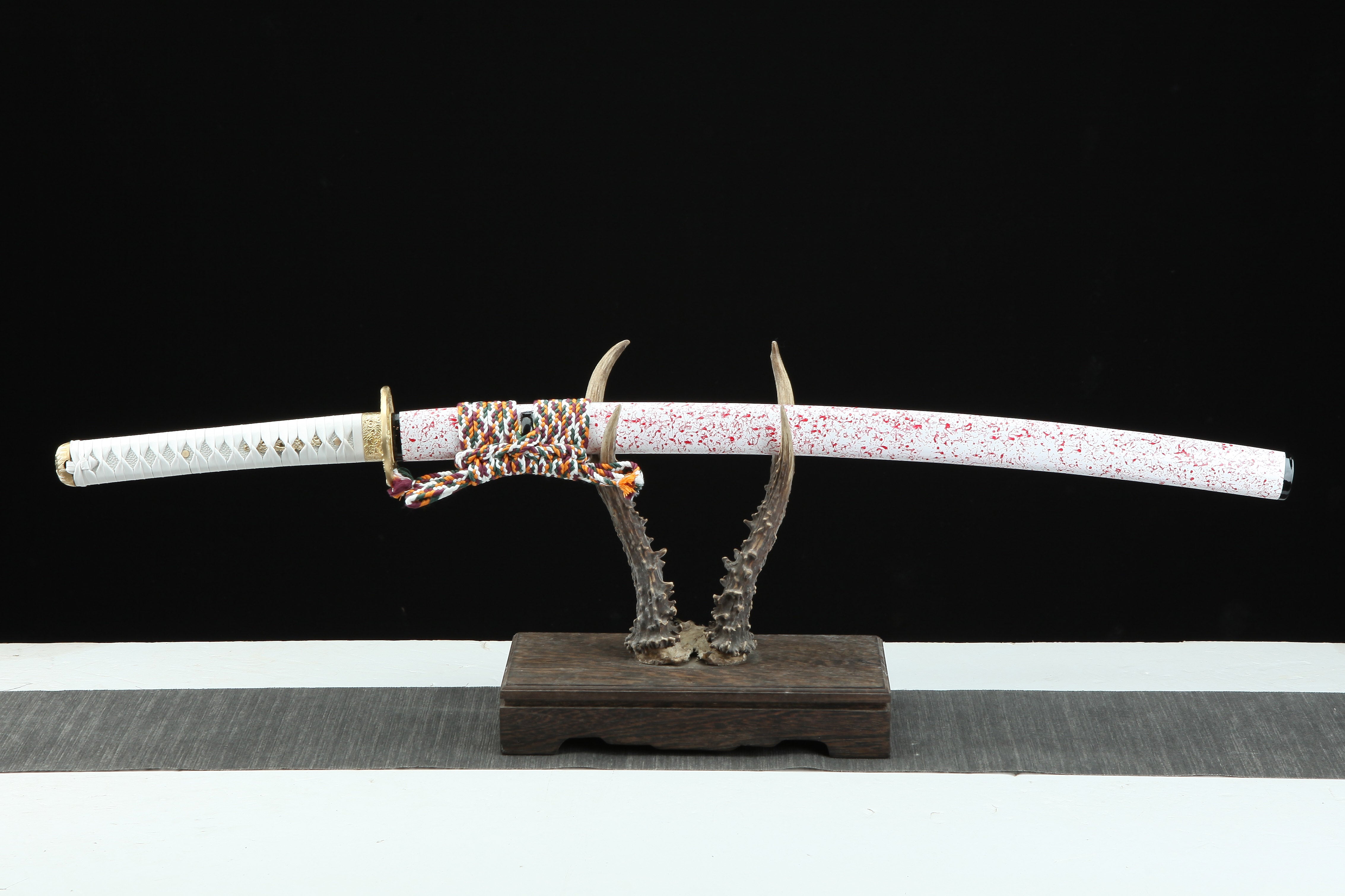 Hand Forged Japanese Katana Bai Qi's Severance Blade(High Damascus Steel)