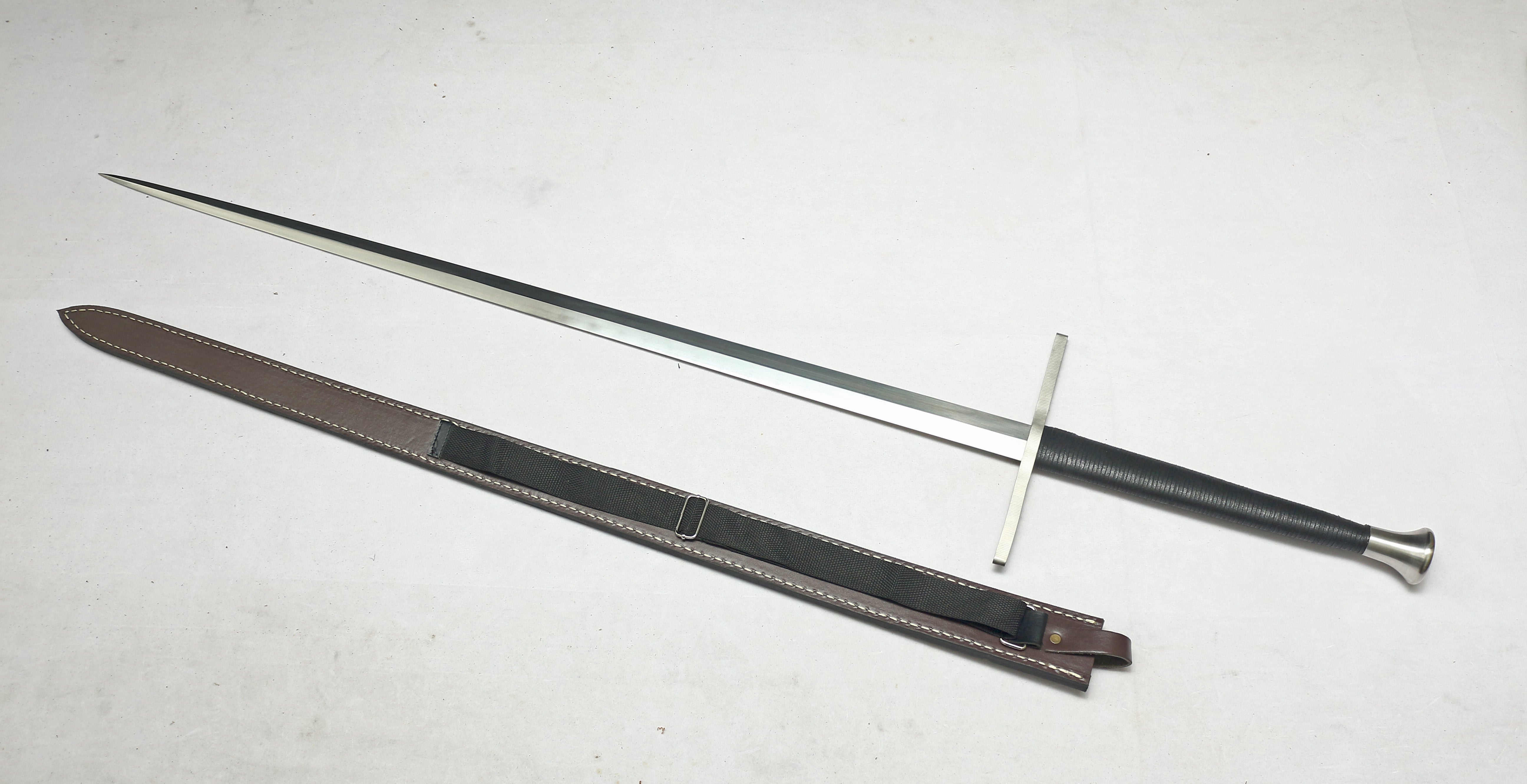 Hand Forged Chinese European Knight Sword Excalibur Sovereign Blade(1095 Carbon Steel)
