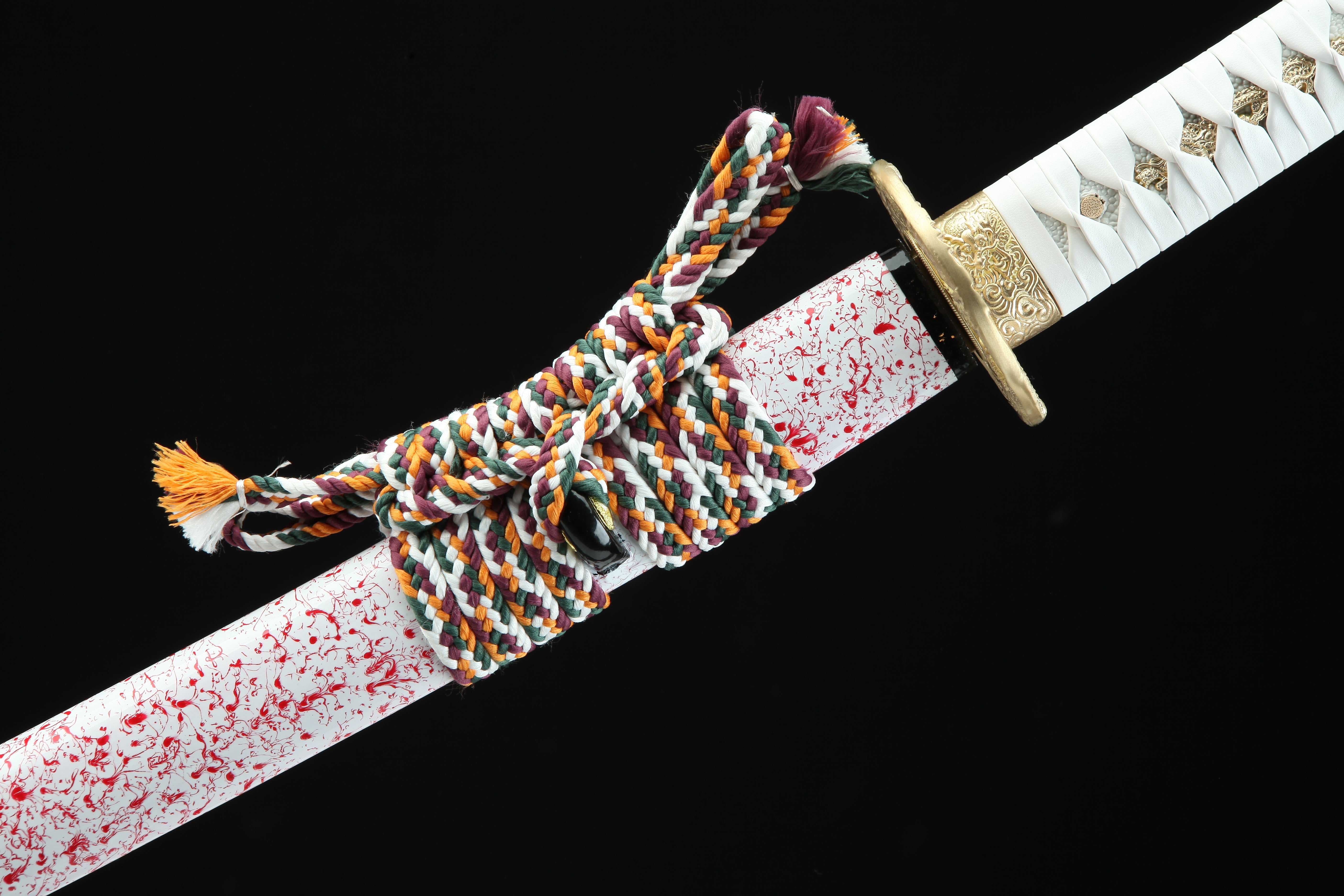 Hand Forged Japanese Katana Bai Qi's Severance Blade(High Damascus Steel)