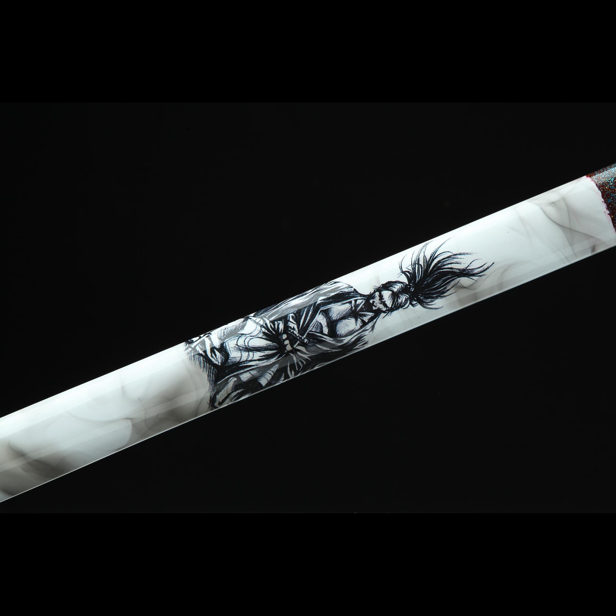 Hand Forged Japanese Katana Whitebrow Zenith Blade(High Performance Steel)