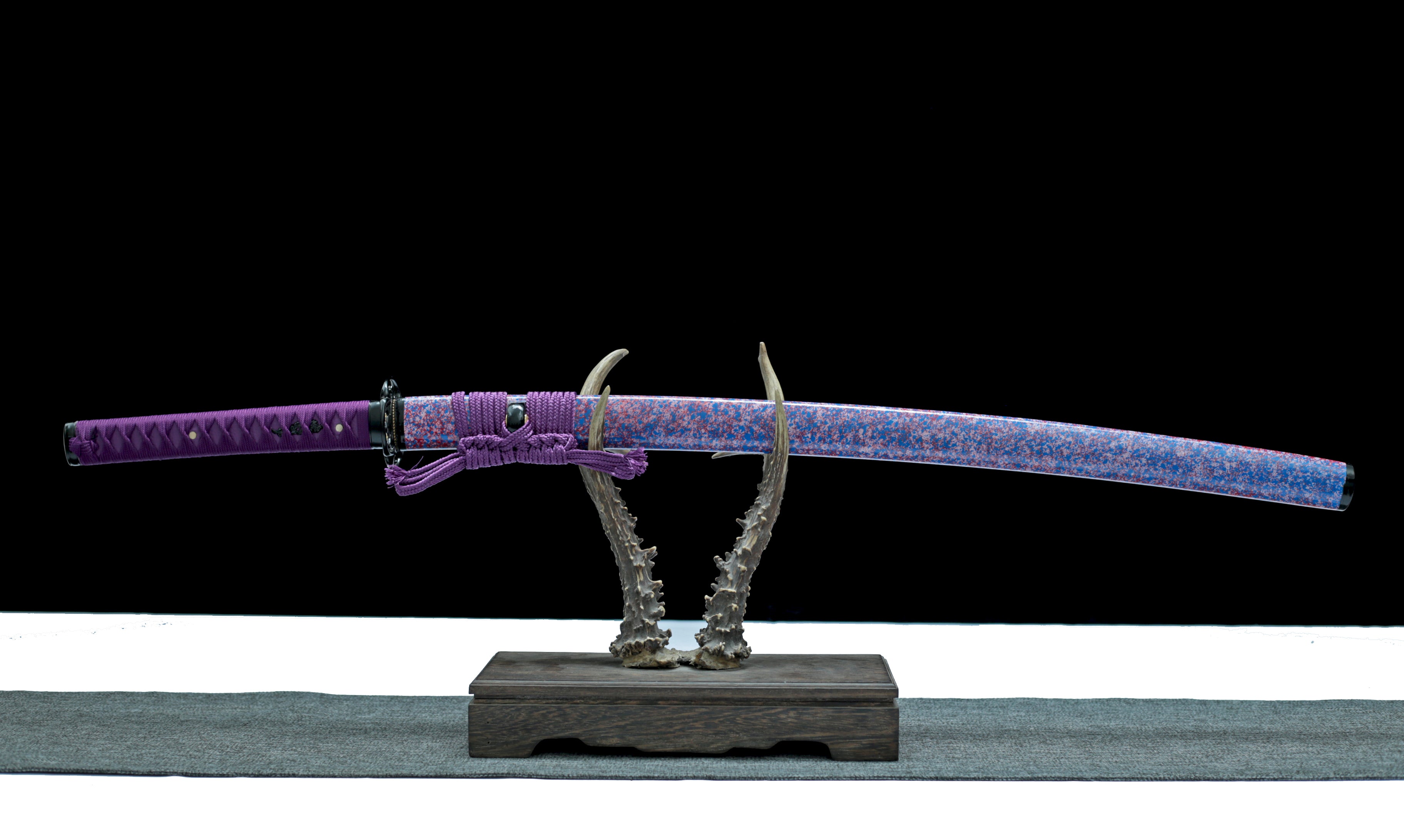 Hand Forged Japanese Katana Violet Whisper Blade(1095 Carbon Steel)