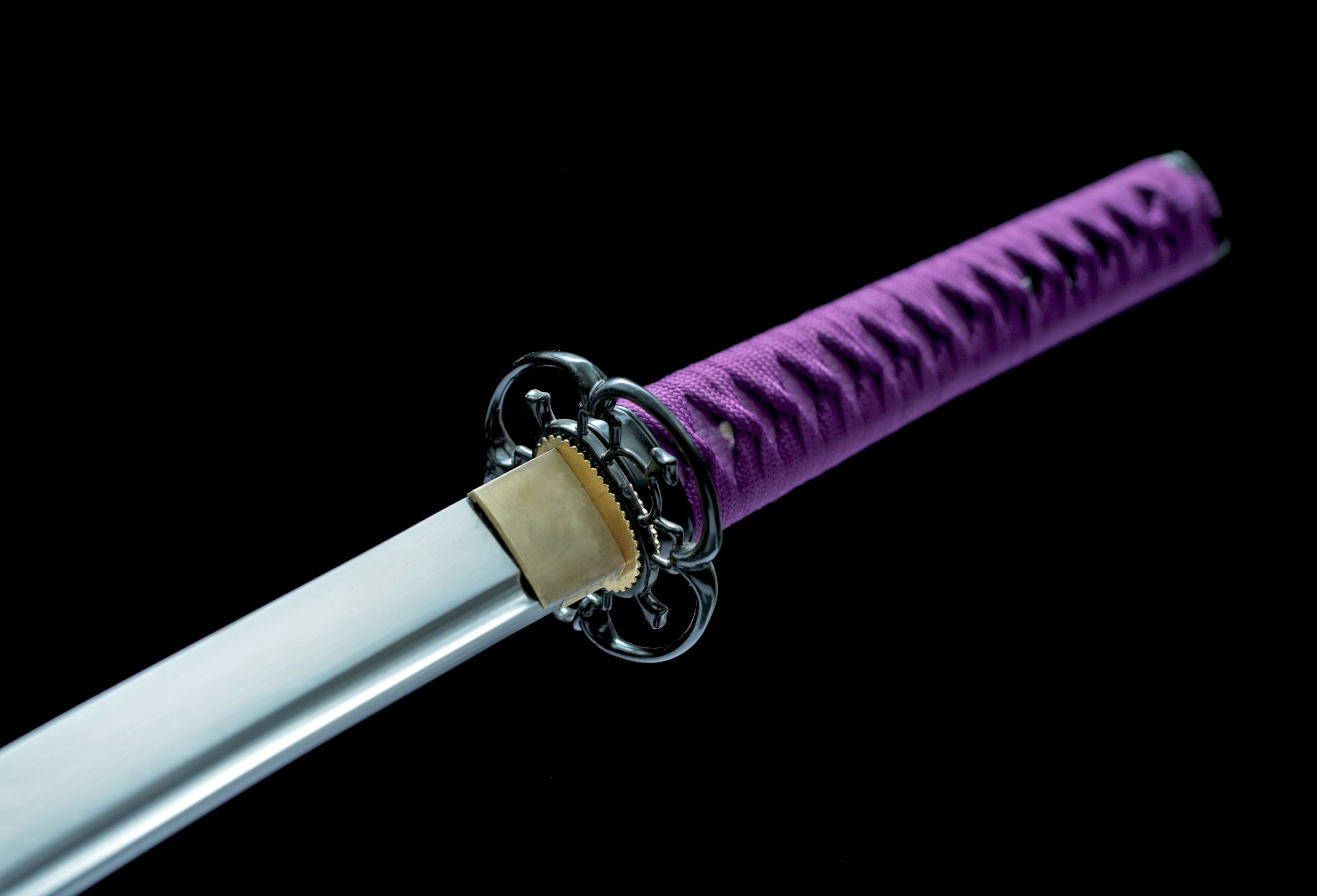 Hand Forged Japanese Katana Violet Whisper Blade(1095 Carbon Steel)