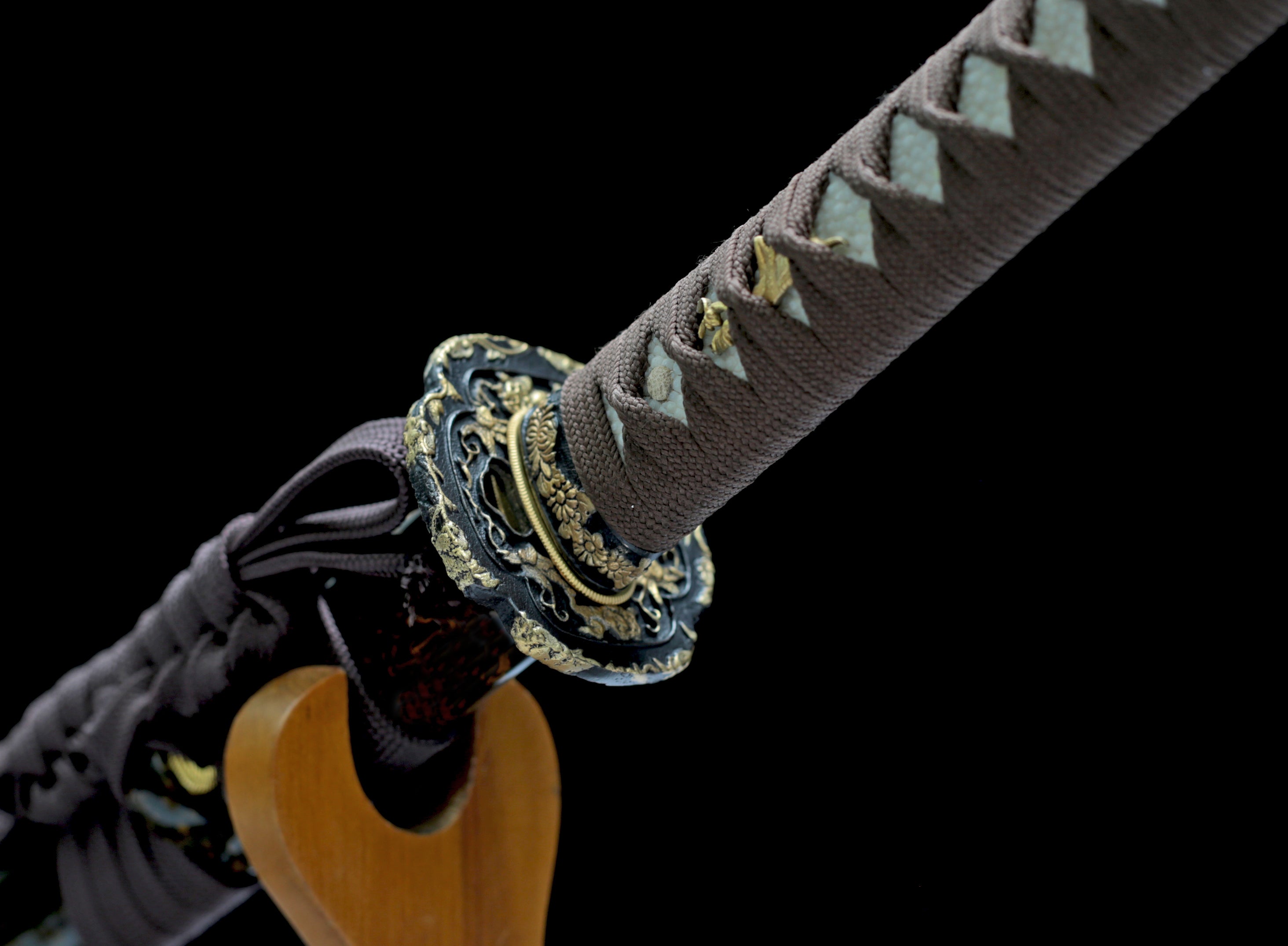 Hand Forged Japanese Katana Celestial Glyph Blade(Damascus Steel)