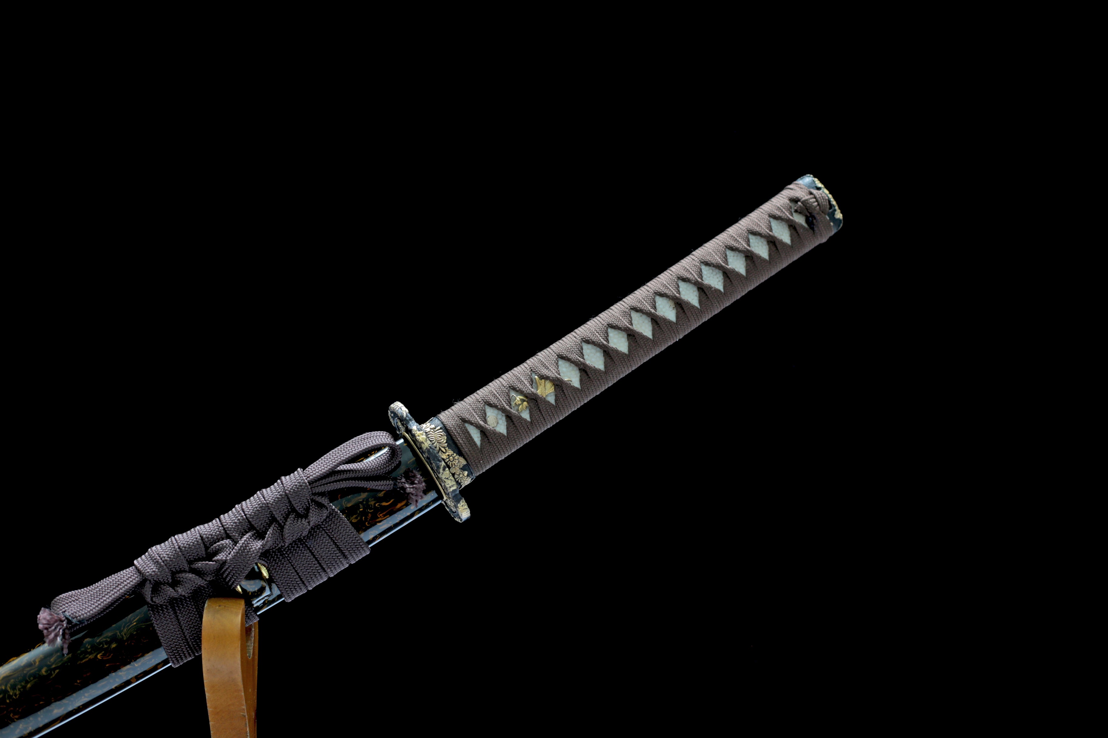 Hand Forged Japanese Katana Celestial Glyph Blade(Damascus Steel)