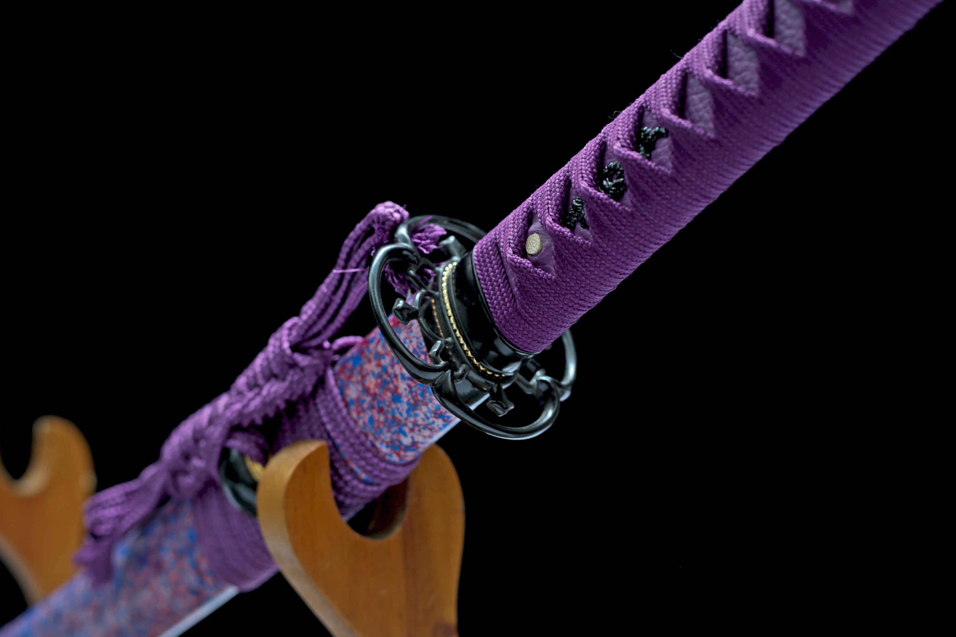 Hand Forged Japanese Katana Violet Whisper Blade(1095 Carbon Steel)