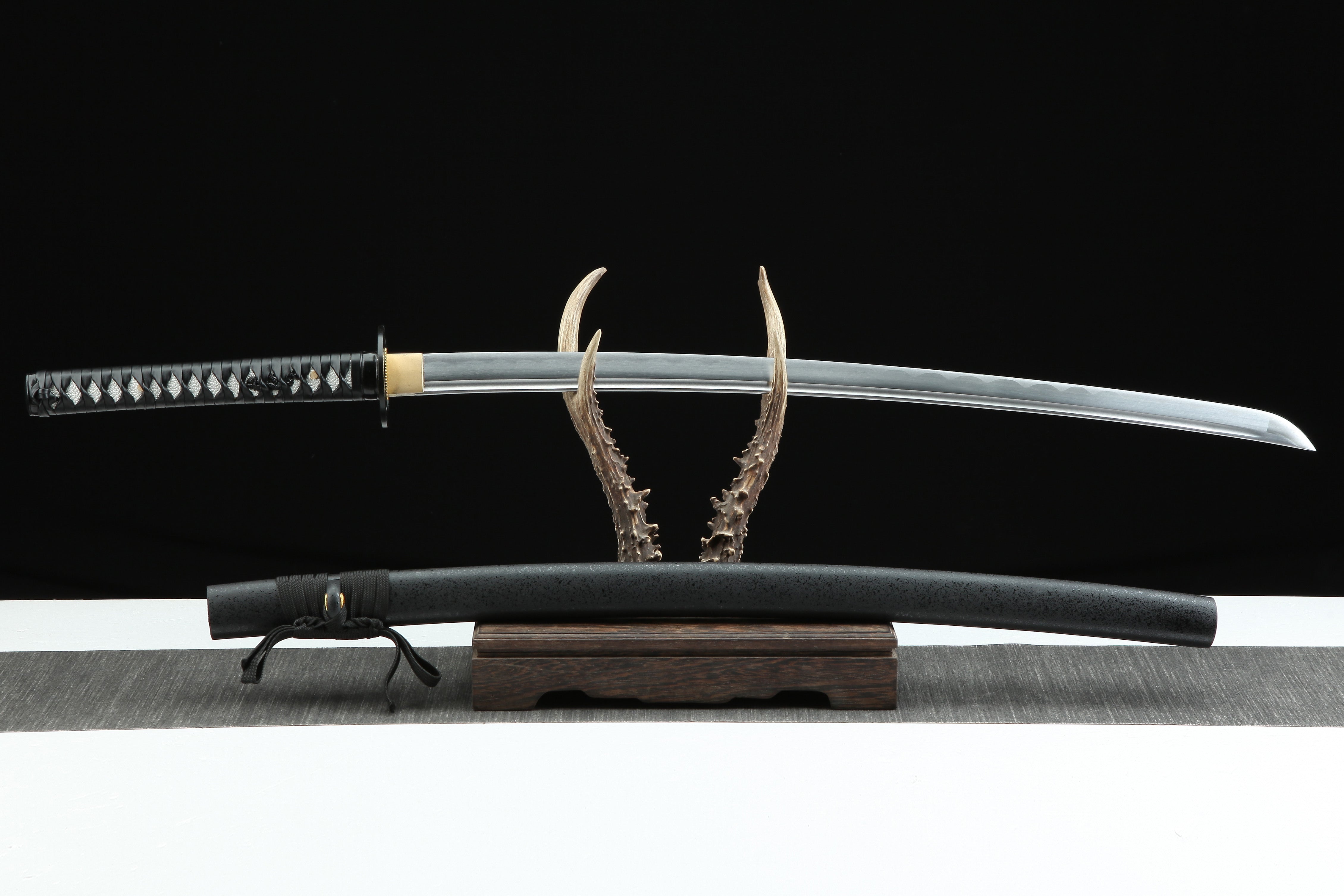 Hand Forged Japanese Katana Musashi Miyamoto Blade(1045 Carbon Steel)