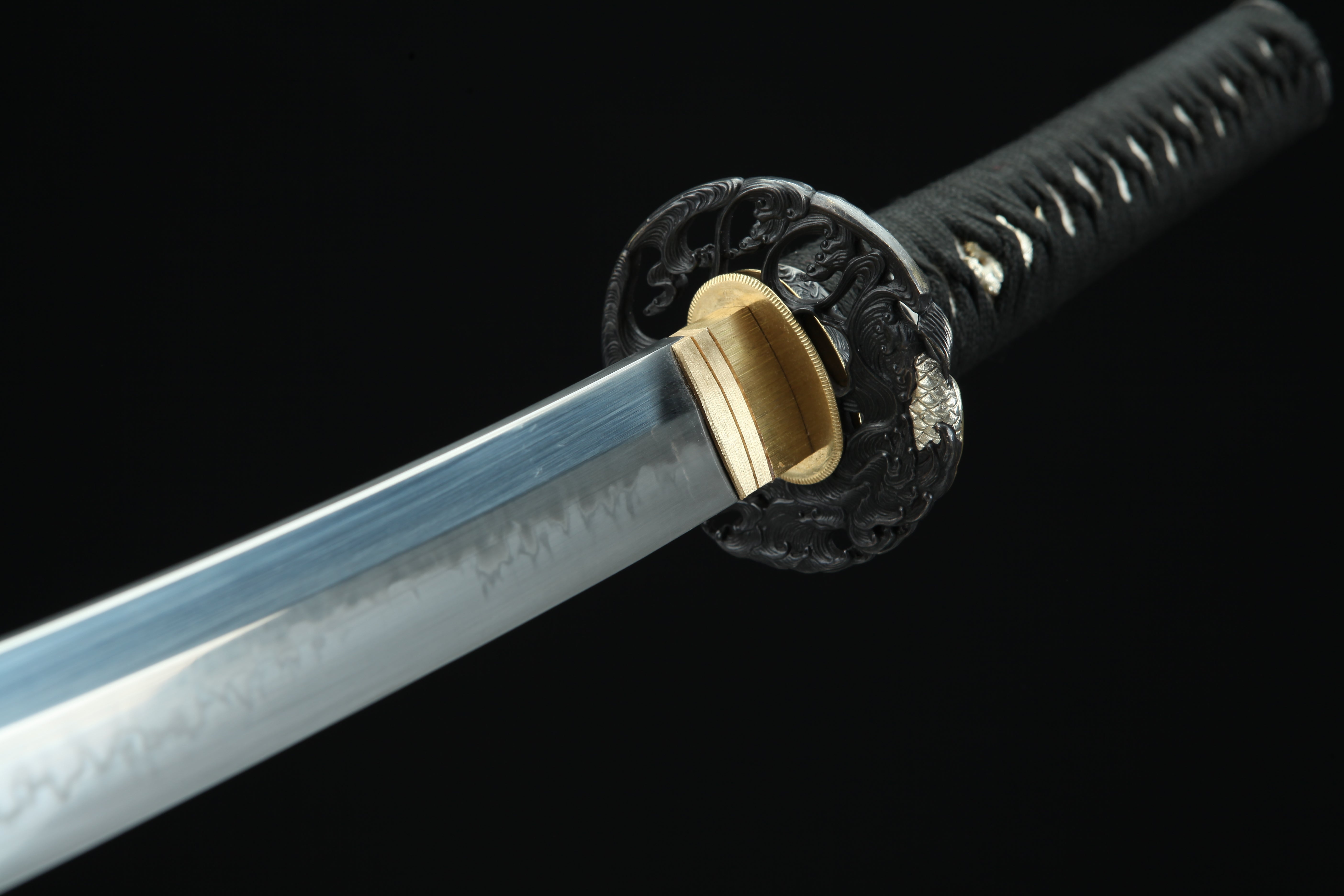 Hand Forged Japanese Katana Koi Fortuna Blade(Damascus Steel)