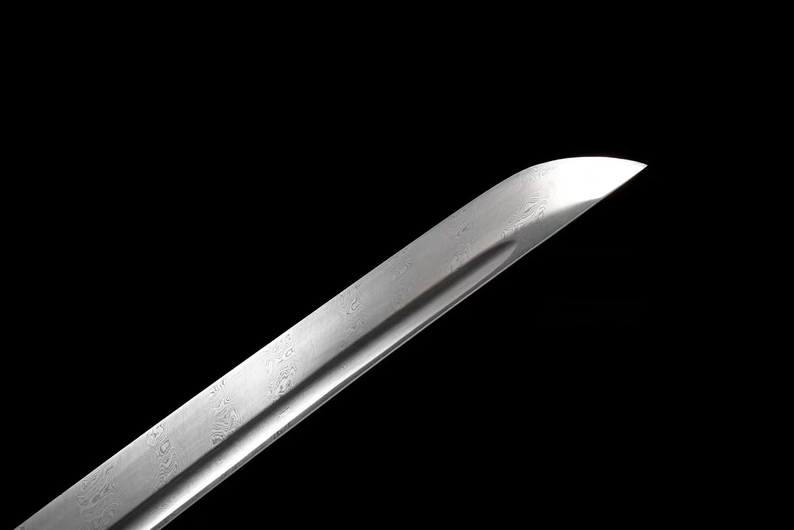 Hand Forged Japanese Katana Celestial Glyph Blade(Damascus Steel)
