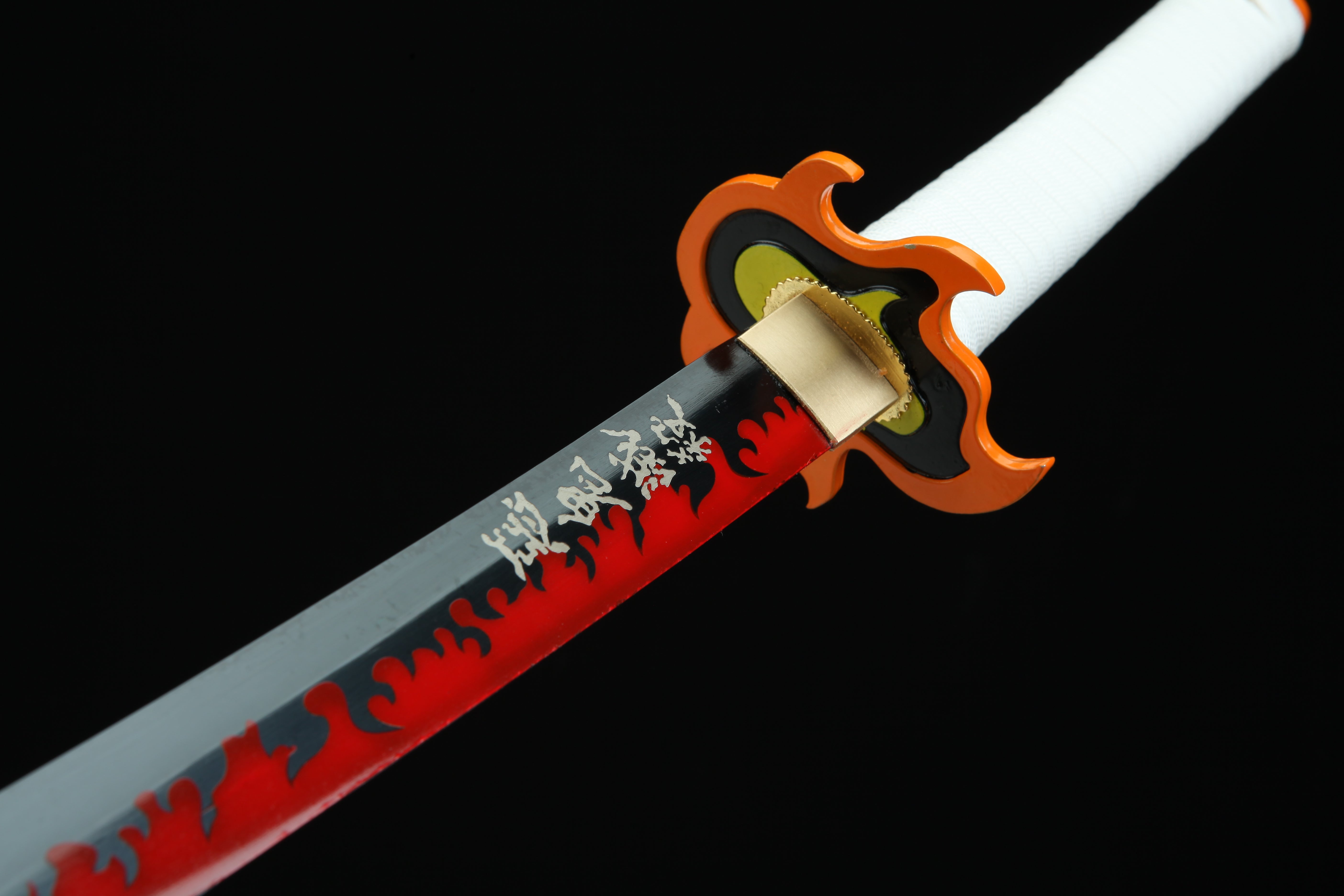 Hand Forged Demon Slayer Katana Rengoku Kyoujurou Nichirin Sword(1045 Carbon Steel)
