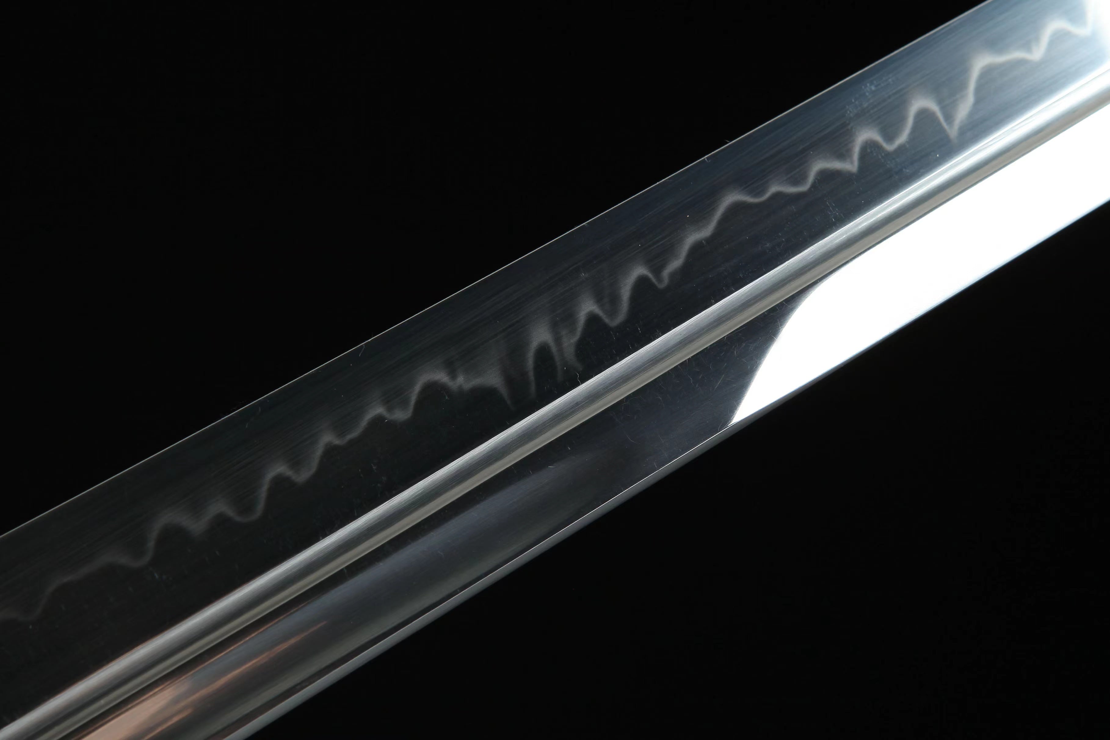 Hand Forged Japanese Tanto Tenku no Ha-Sky Feather Clay Tempering Blade(1095 Carbon Steel)