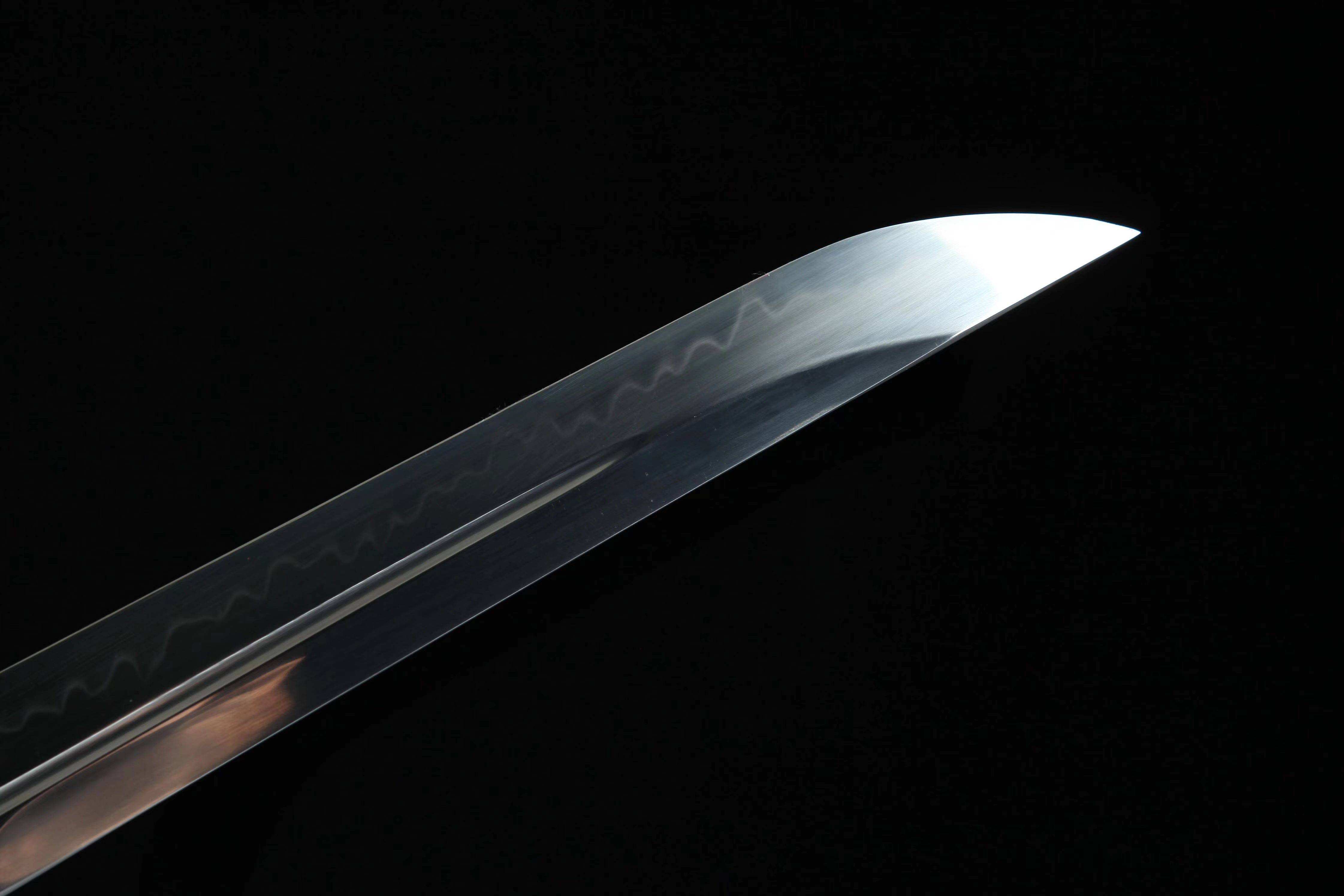 Hand Forged Japanese Tanto Tenku no Ha-Sky Feather Clay Tempering Blade(1095 Carbon Steel)