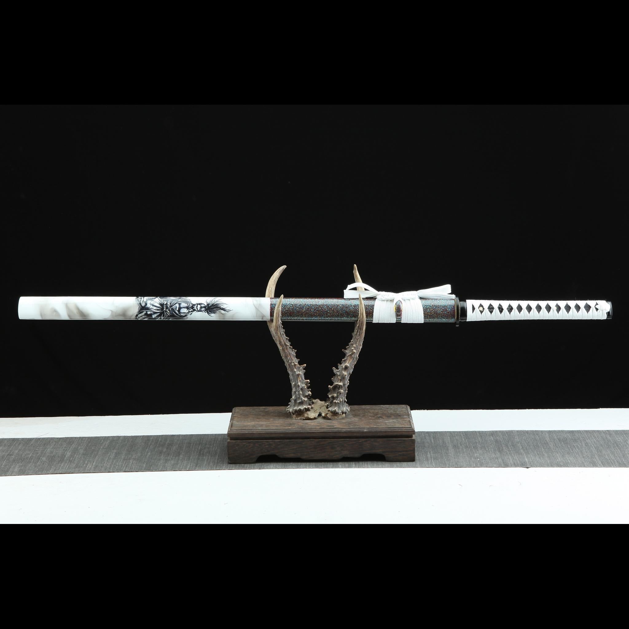 Hand Forged Japanese Katana Whitebrow Zenith Blade(High Performance Steel)