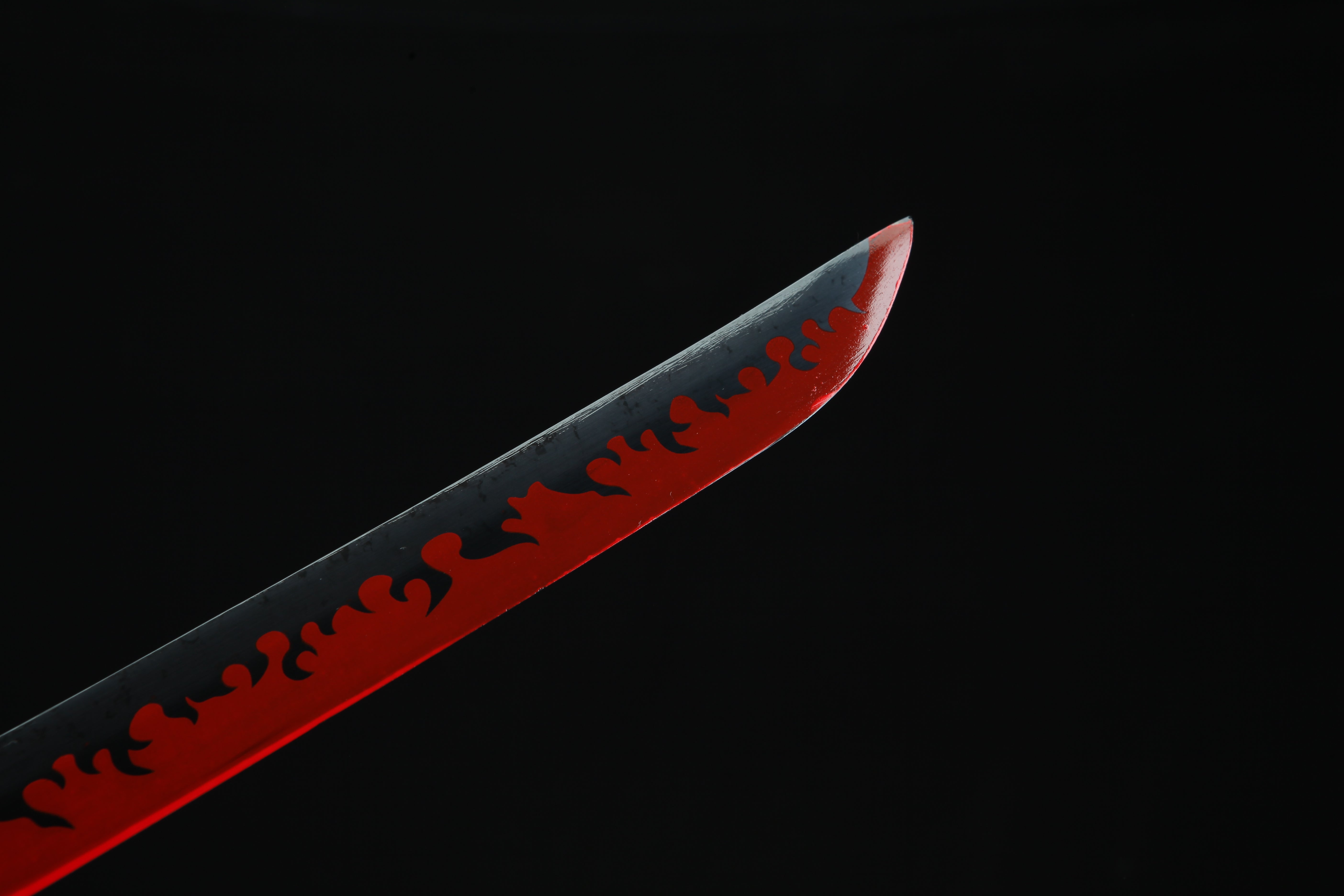 Hand Forged Demon Slayer Katana Rengoku Kyoujurou Nichirin Sword(1045 Carbon Steel)