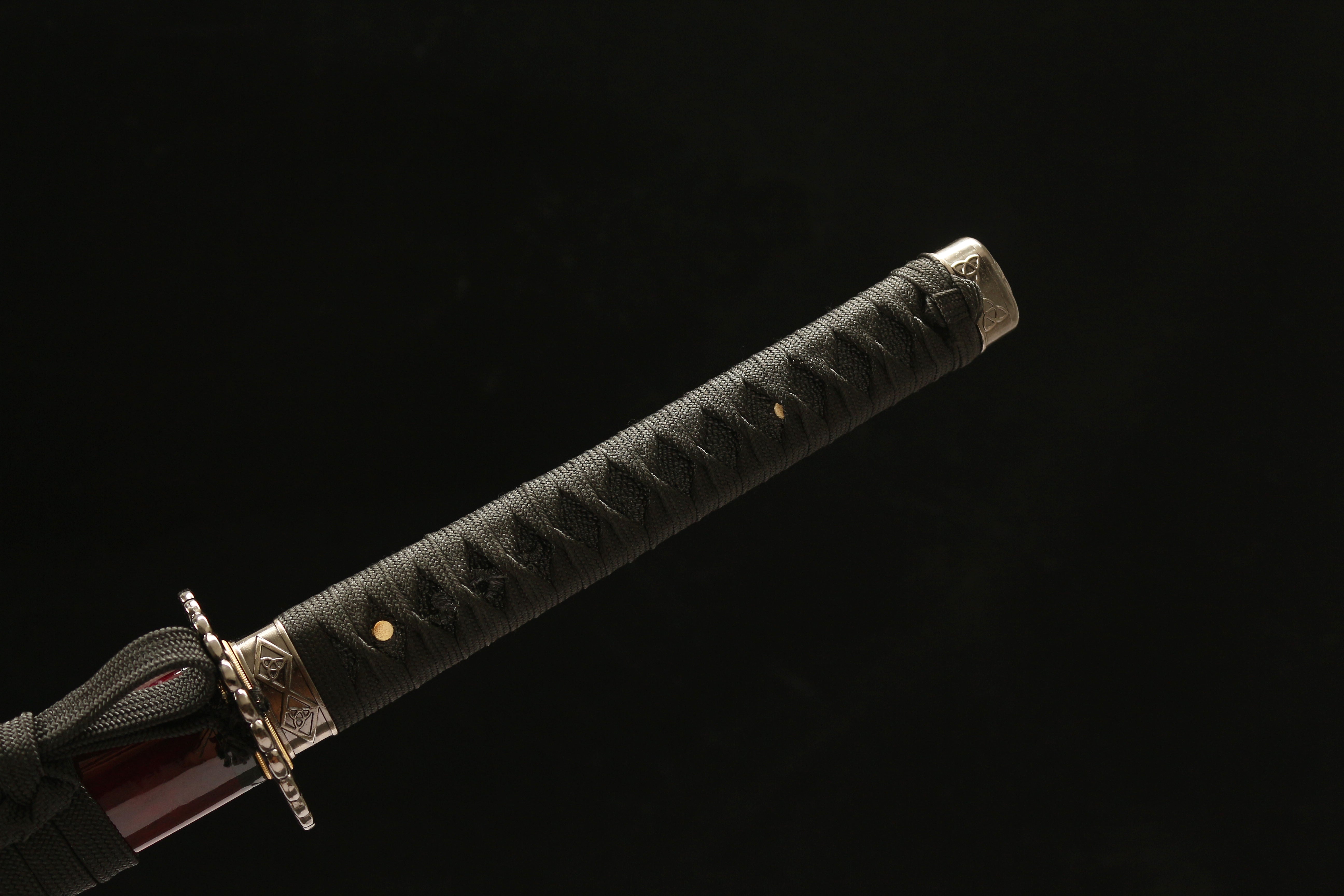 Hand Forged Japanese Katana Phantom Bamboo Blade(1095 Carbon Steel)