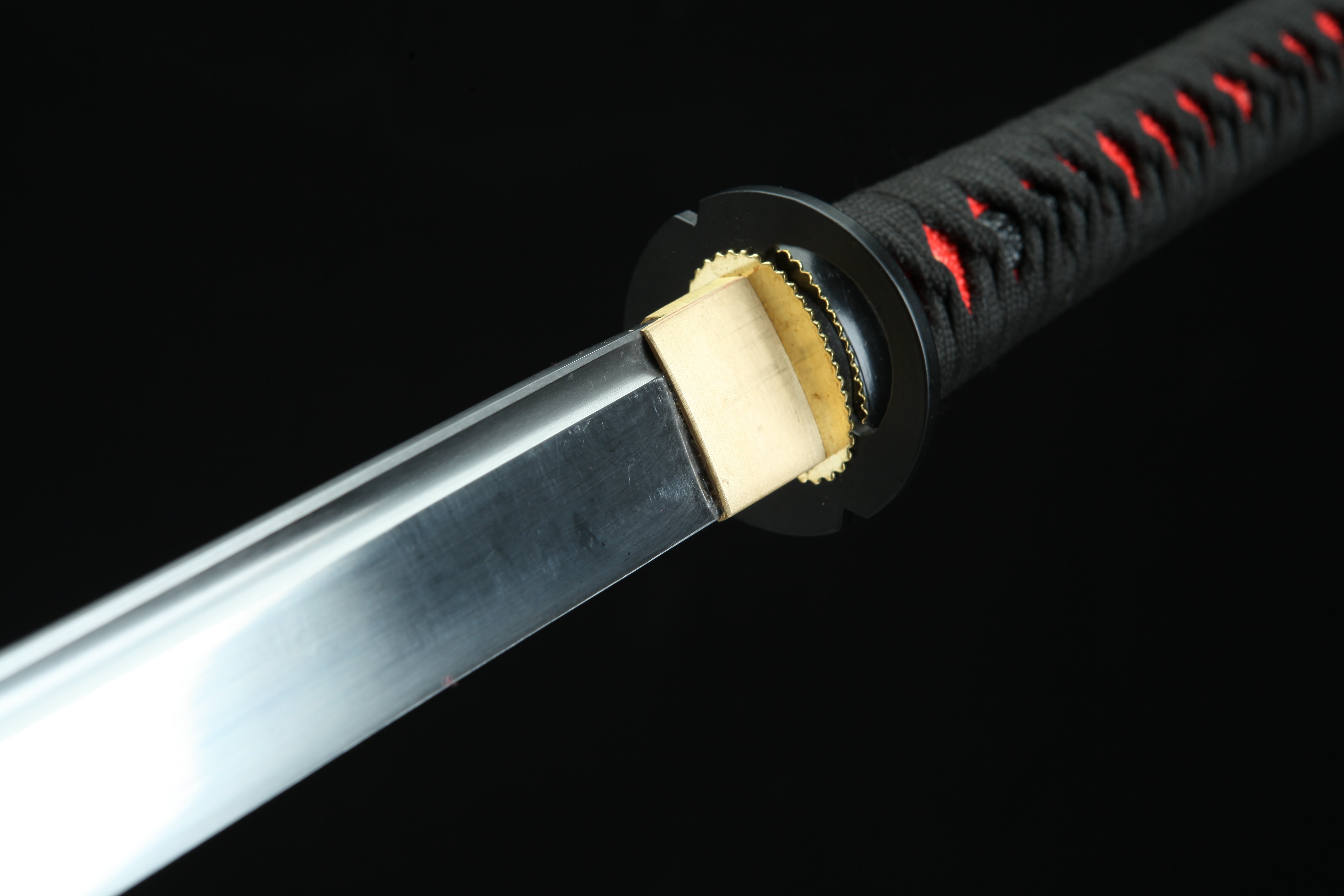 Hand Forged Japanese Katana Witch Cursed Moon Blade(1095 Carbon Steel)