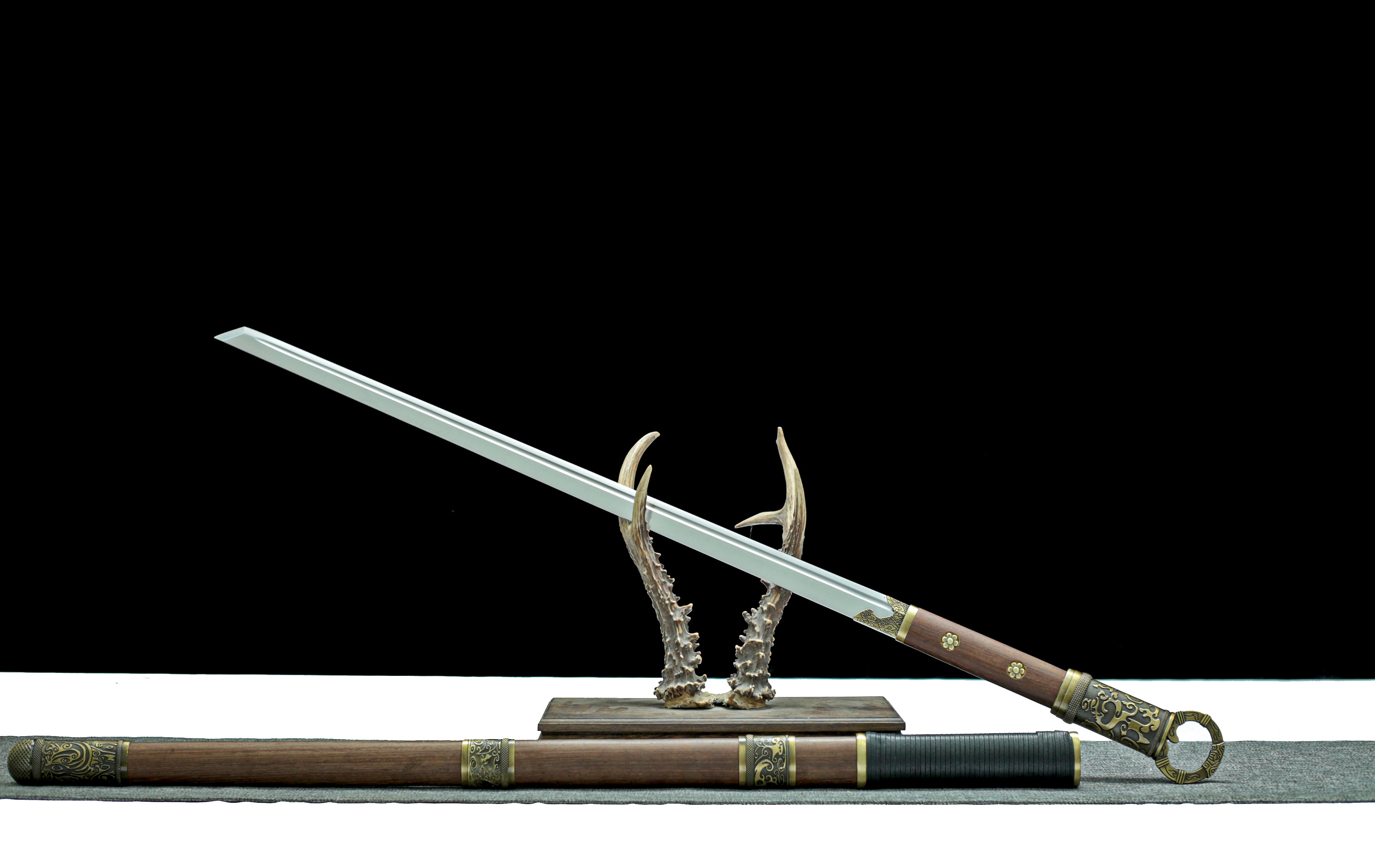 Hand Forged Buliangren Chinese Tang Heng sword(1060 Carbon Steel)