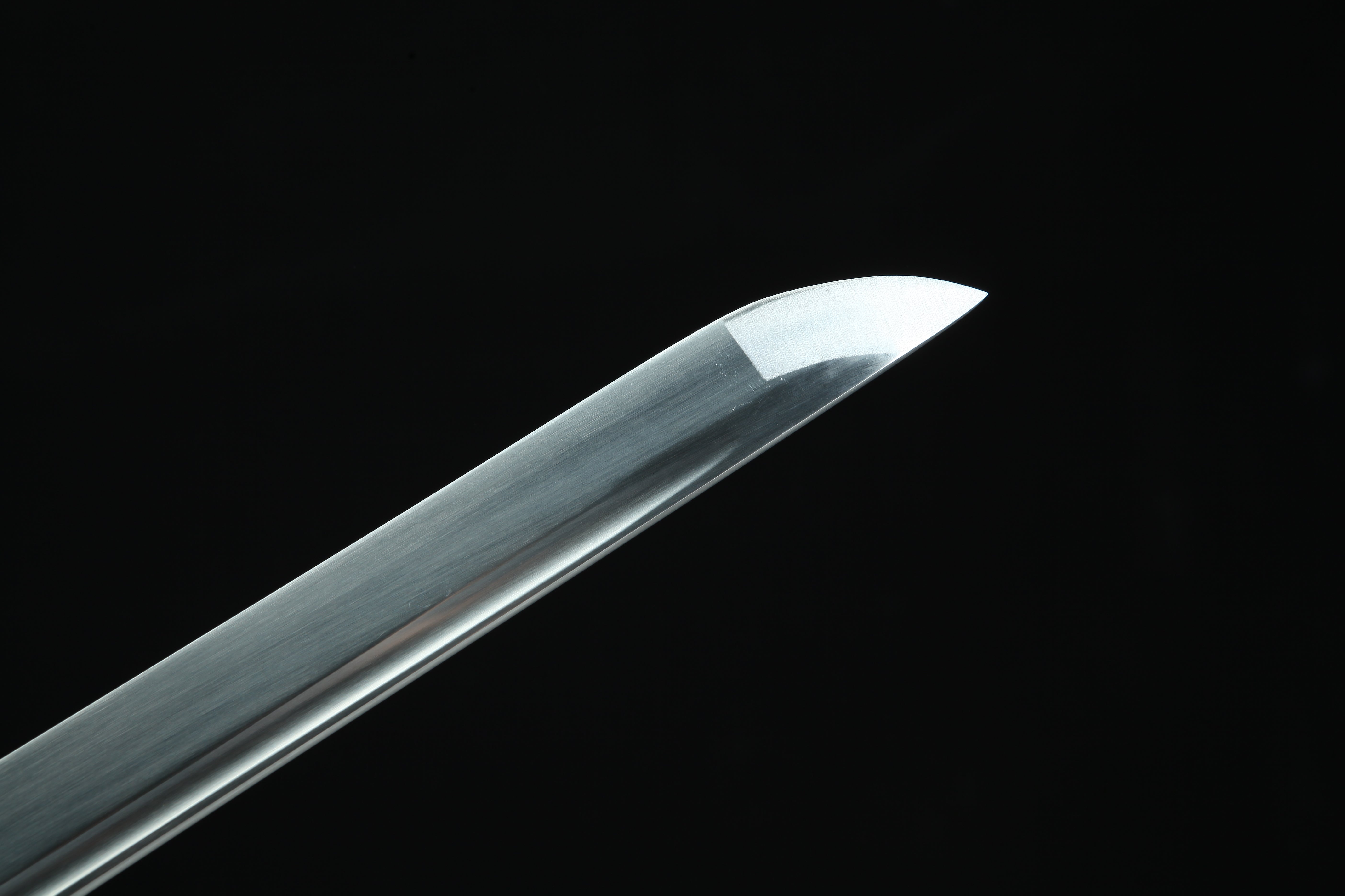 Hand Forged Japanese Katana Witch Cursed Moon Blade(1095 Carbon Steel)