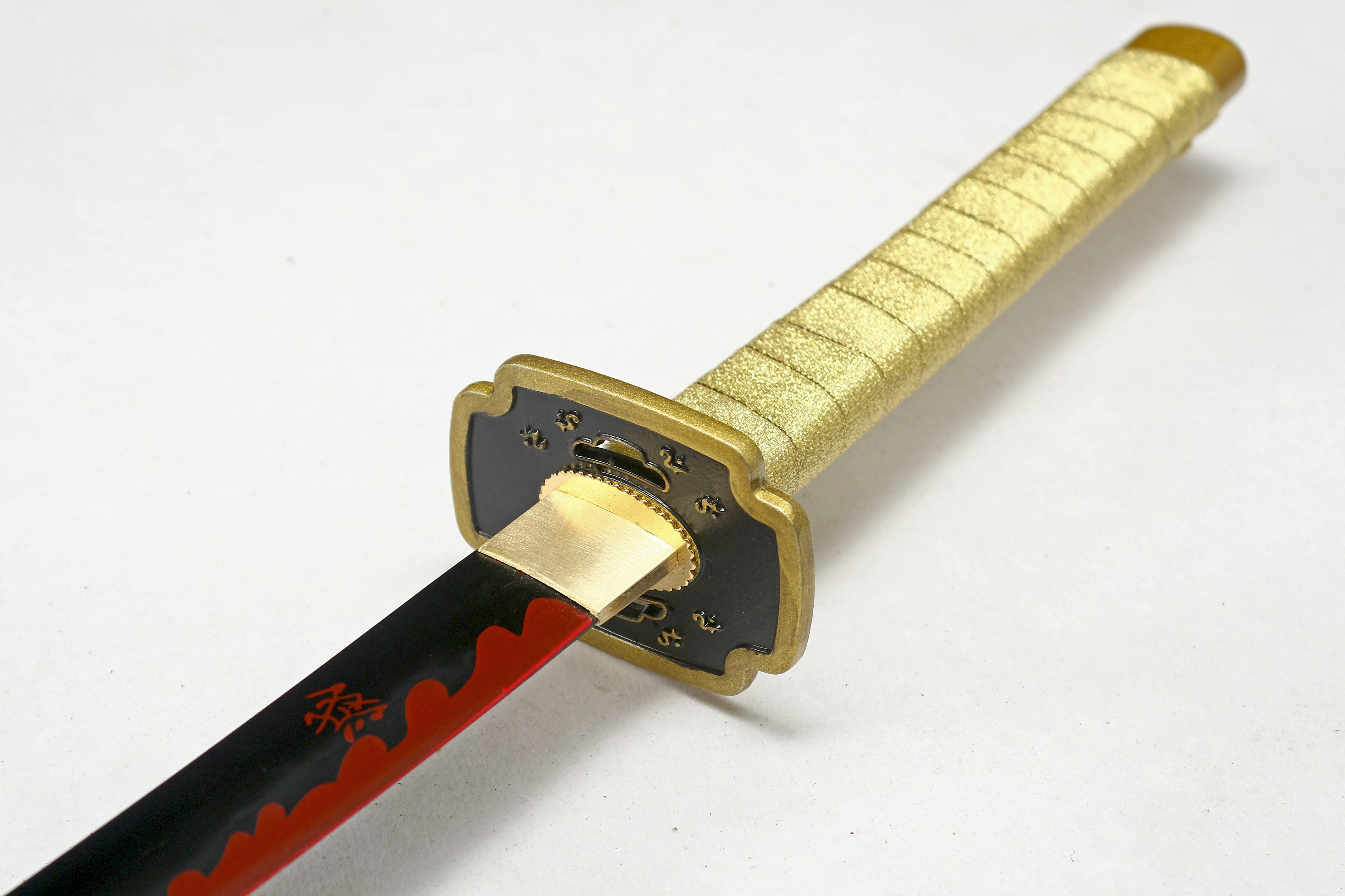 Hand Forged Demon Slayer Katana Tsugikuni Yoriichi Nichirin Sword(1045 Carbon Steel)