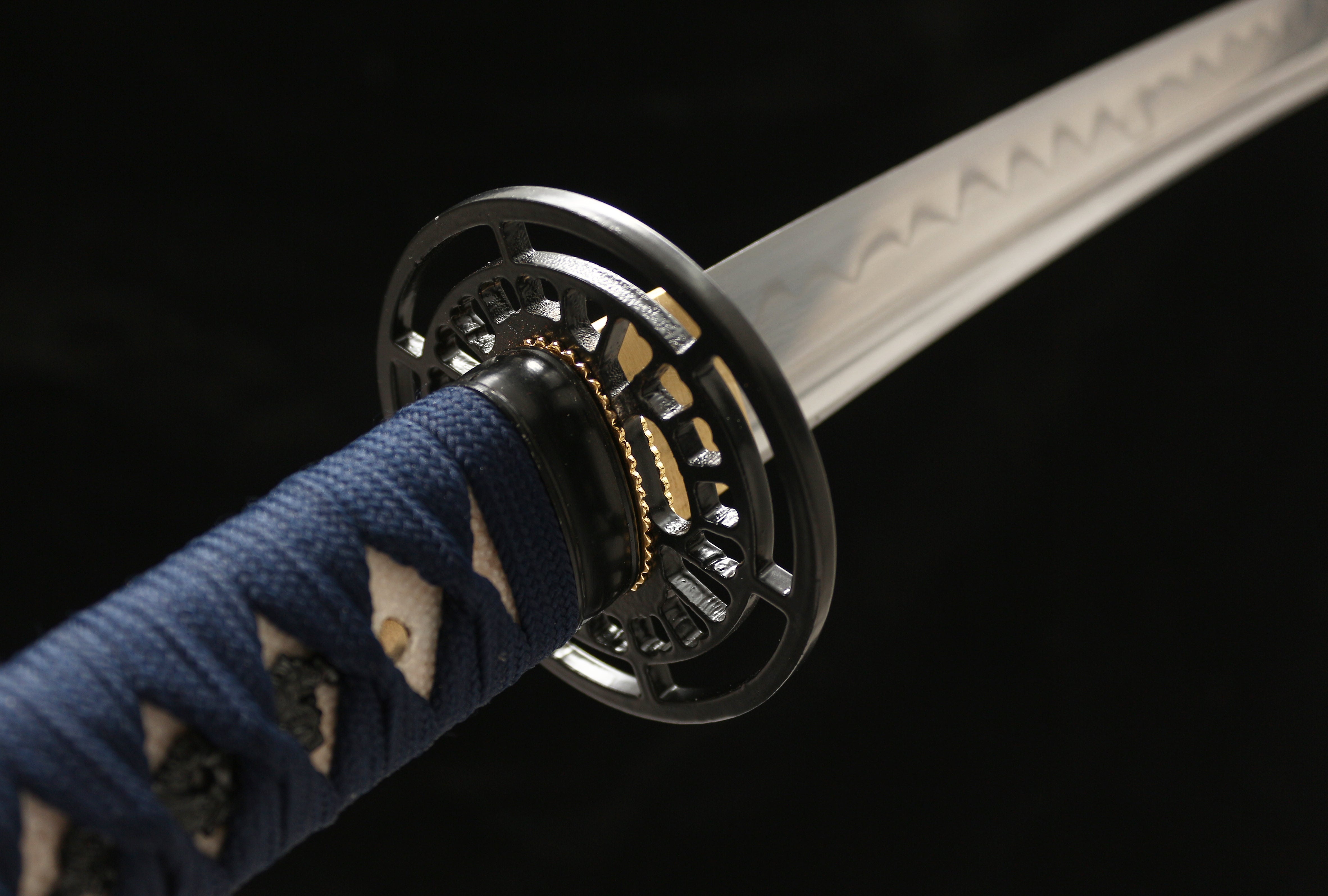 Hand Forged Japanese Katana Abyssal Poseidon's Wrath Blade(1095 Carbon Steel)