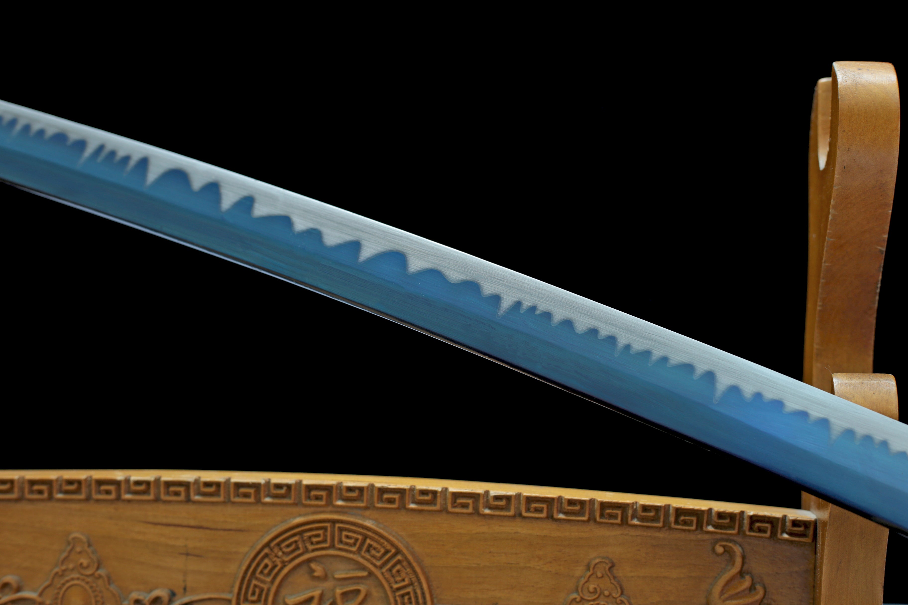 Hand Forged Japanese Katana Lotus Requiem Blade(1095 Carbon Steel)