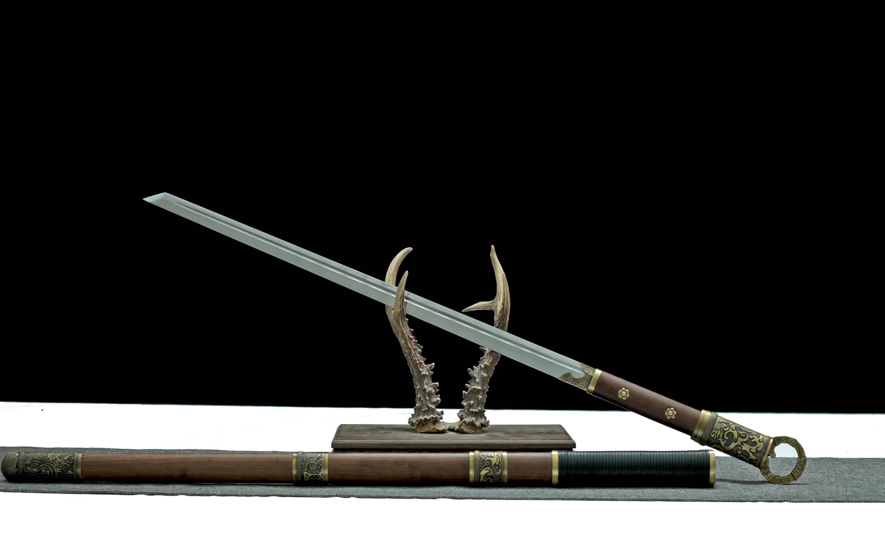 Hand Forged Buliangren Chinese Tang Heng sword(1095 Carbon Steel)