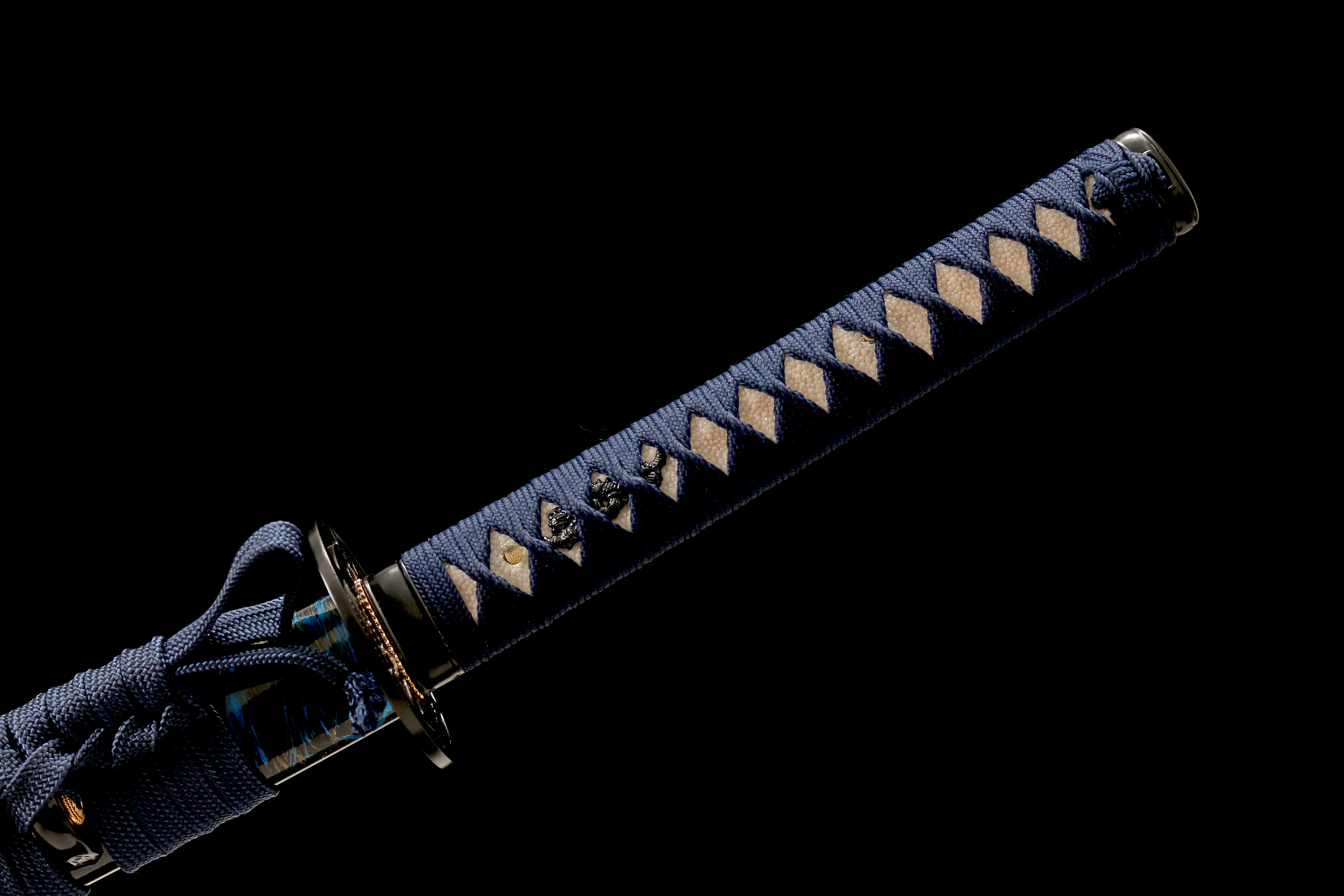 Hand Forged Japanese Katana Abyssal Poseidon's Wrath Blade(1095 Carbon Steel)
