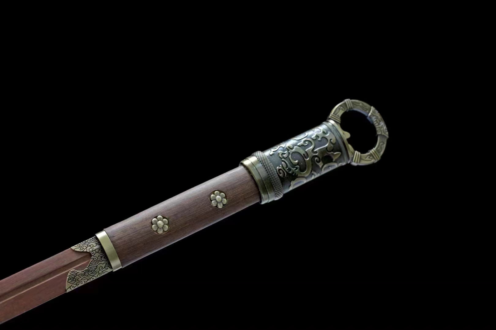 Hand Forged Buliangren Chinese Tang Heng sword(Wood)